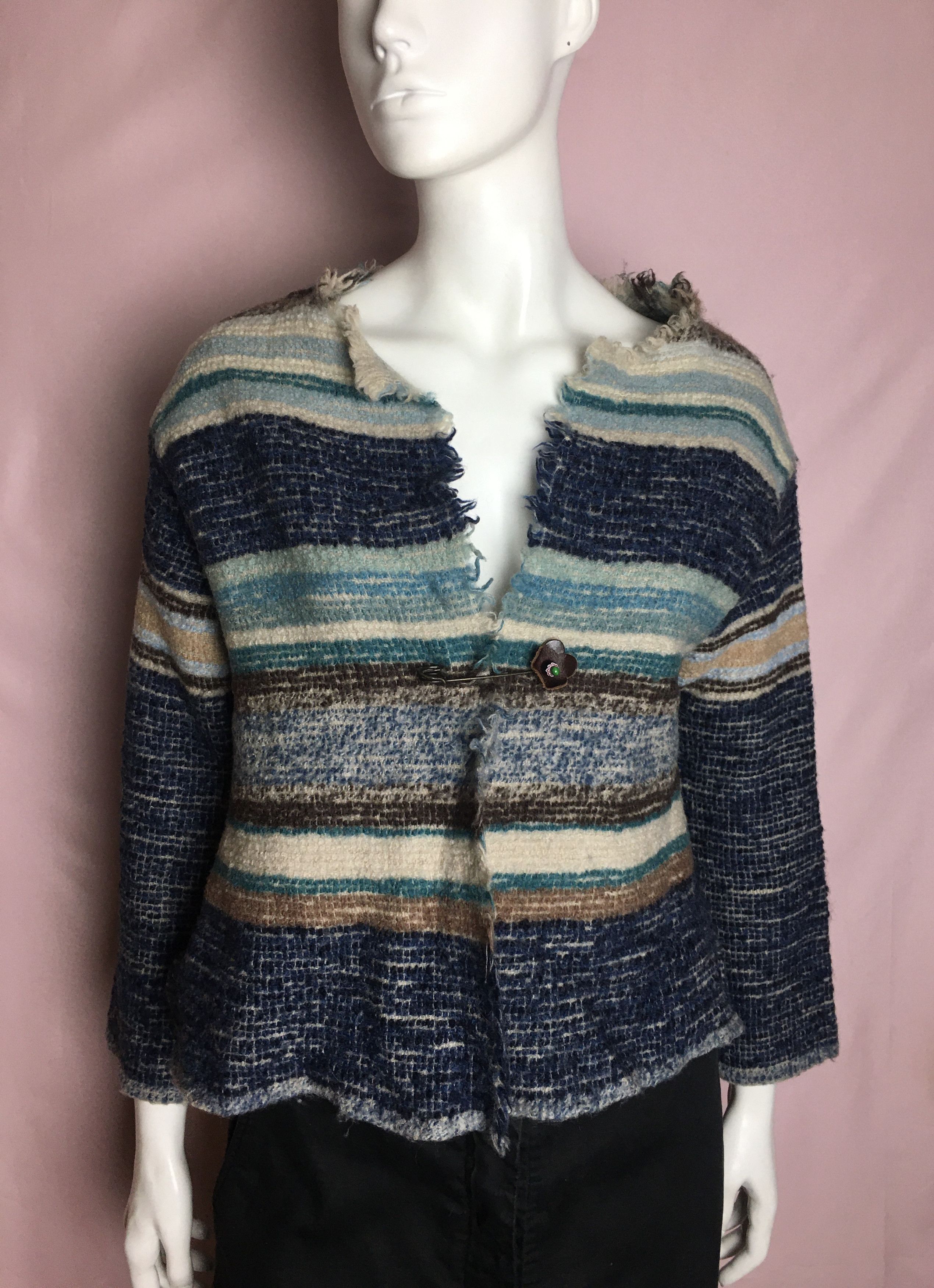 45rpm 45r 45rpm Japan Avant-garde Srtipe Cardigan Size 0 Size XS / US 0-2 / IT 36-38 - 5 Thumbnail