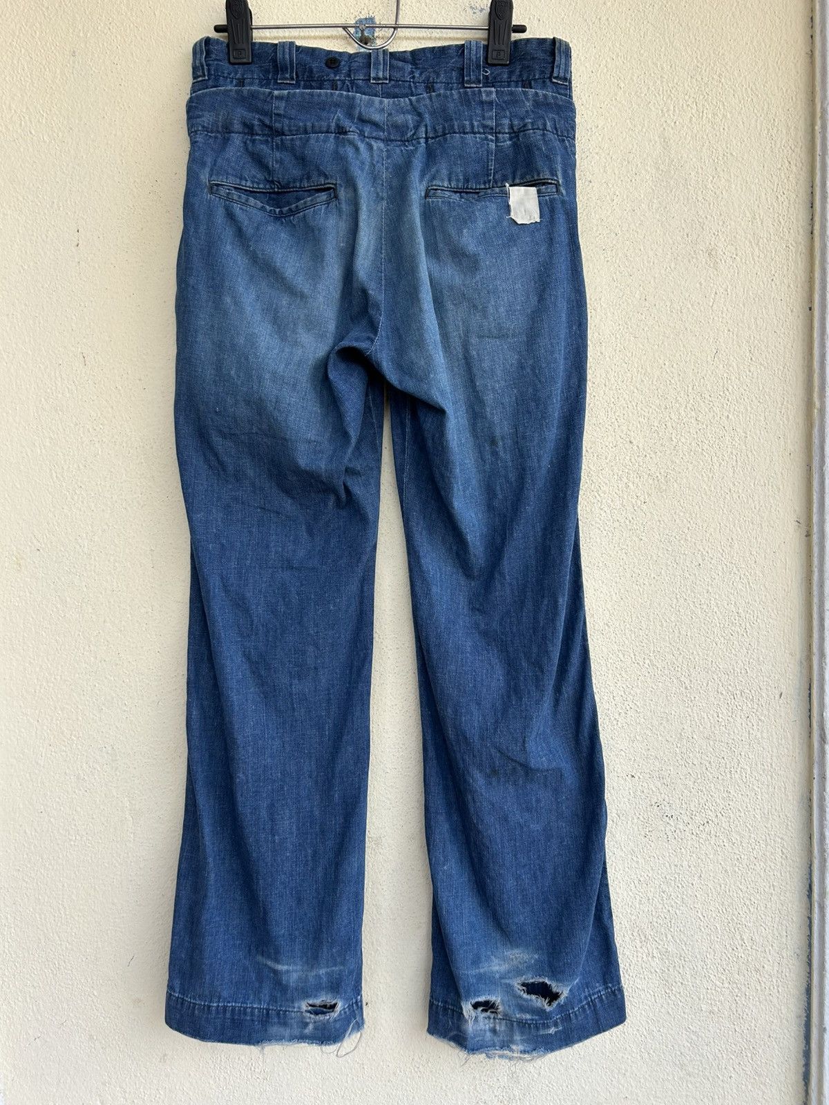 Lee × N.Hoolywood Double Waist Distressed Denim Pant Size US 32 / EU 48 - 2 Thumbnail
