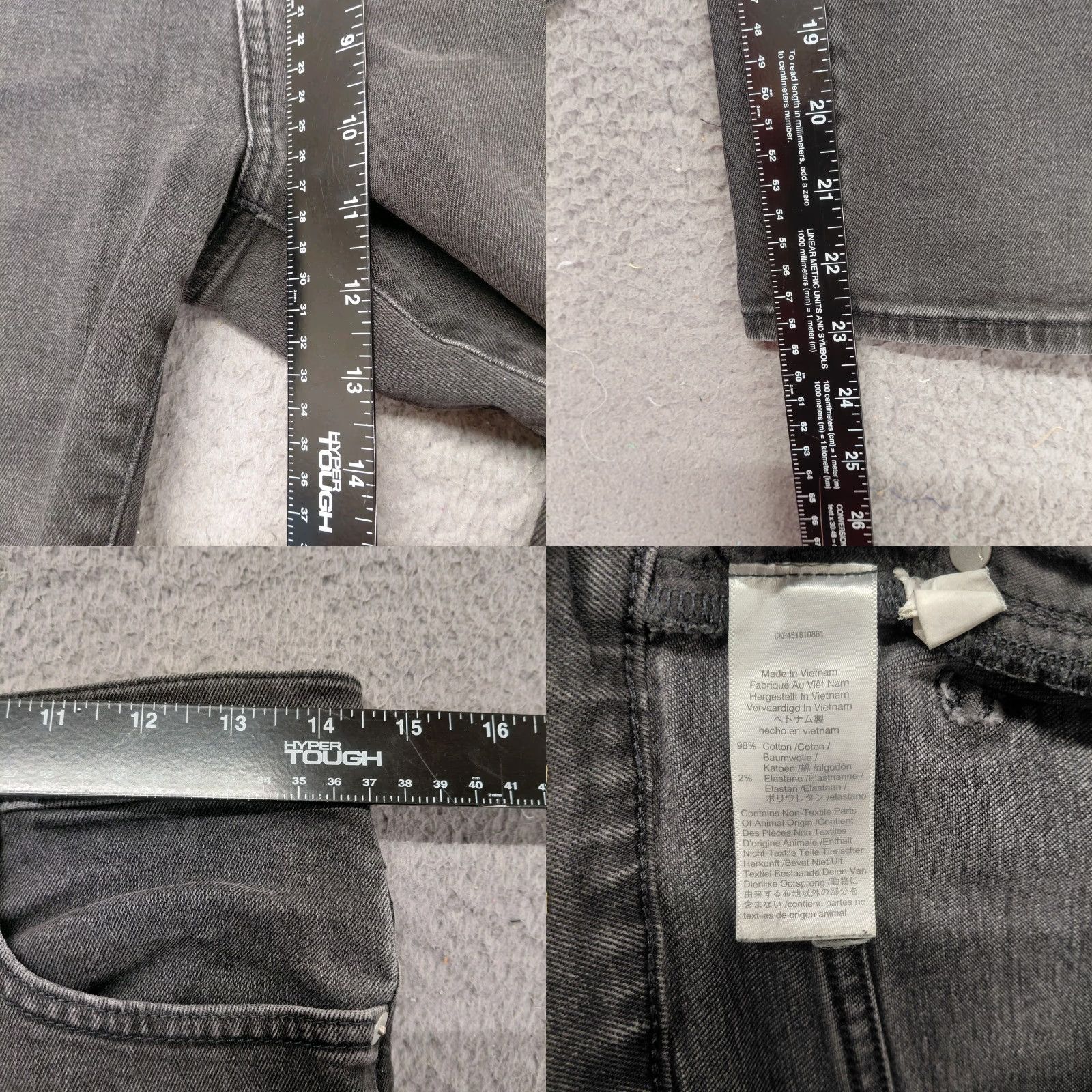 Madewell Madewell Jeans Women’s 28P Black Denim Classic Straight 5 Pocket Stretch Slim Fit Pocket Zipper Button Casual Workwear City 90s Mens Womens Girls? Size 28" / US 6 / IT 42 - 8 Thumbnail