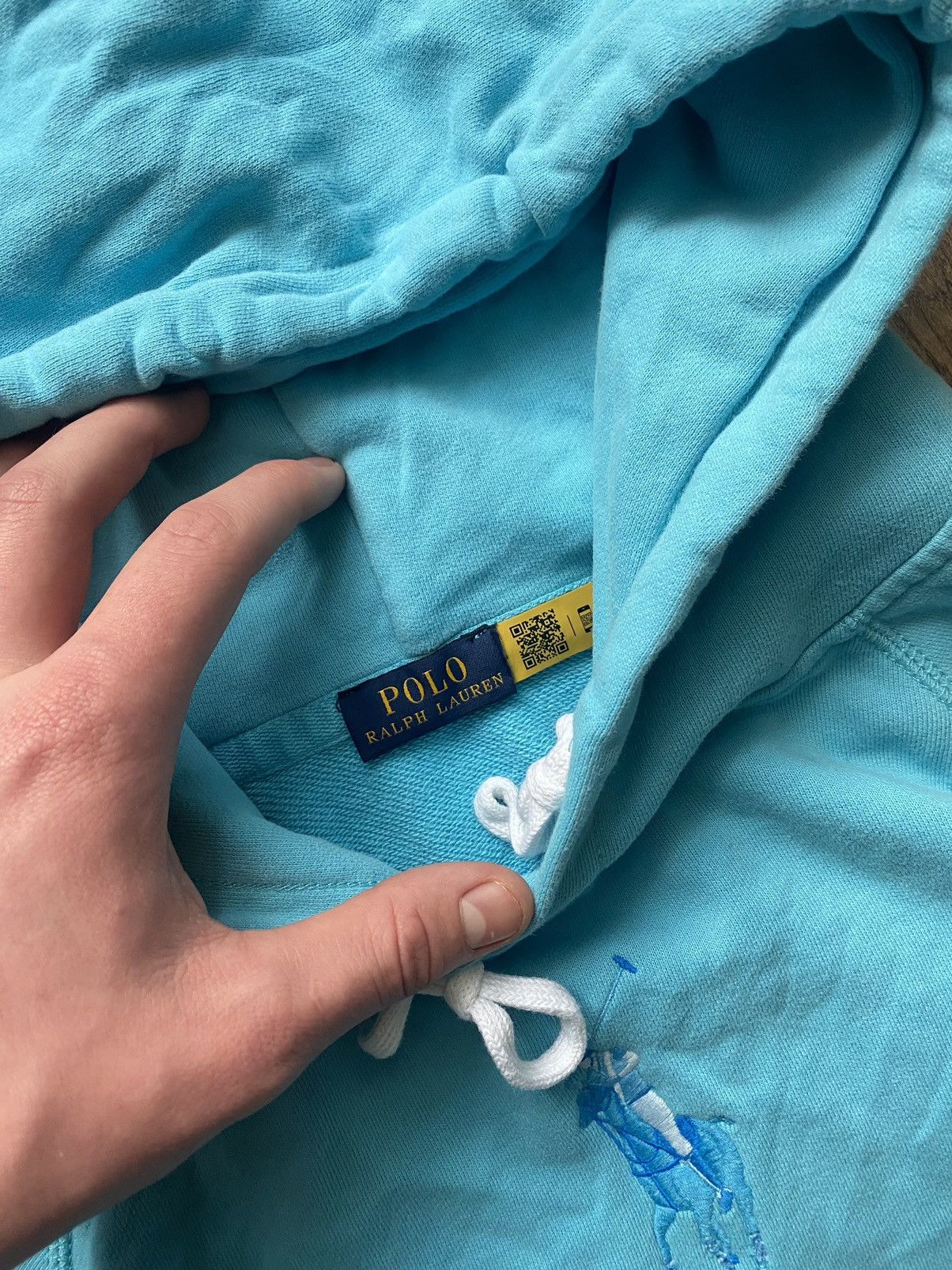 Polo Ralph Lauren × Vintage Polo big pony blue hoodie Size US M / EU 48-50 / 2 - 4 Thumbnail