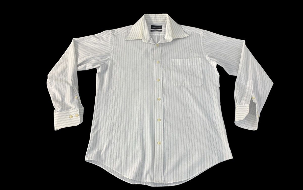 Kansai Yamamoto 90s Kansai Yamamoto Striped Casual Office Wear Cotton Blend Size US M / EU 48-50 / 2 - 1 Thumbnail