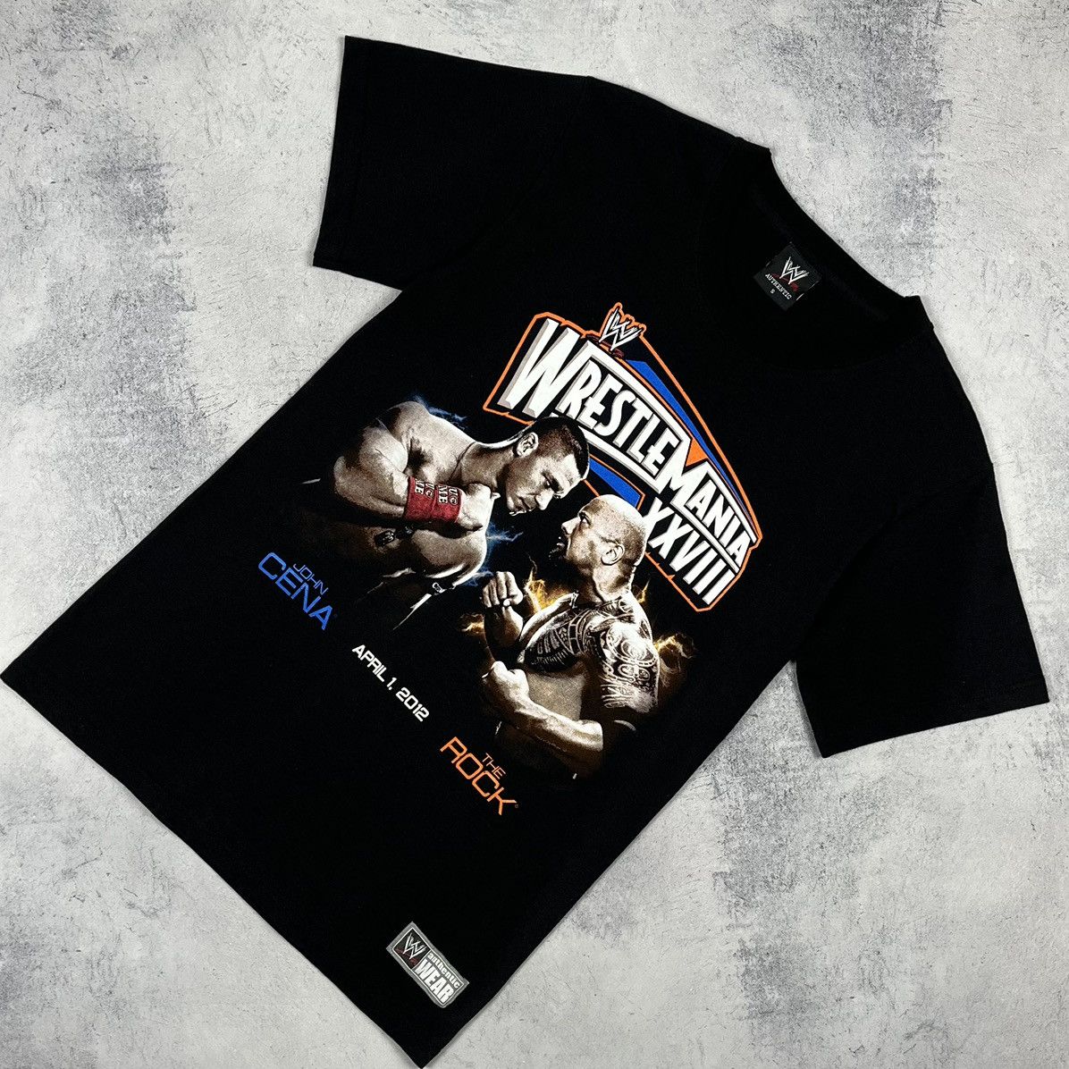 WWE Vintage WWE Wrestlemania John Cena vs The Rock tee 2012 Size US S / EU 44-46 / 1 - 1 Thumbnail