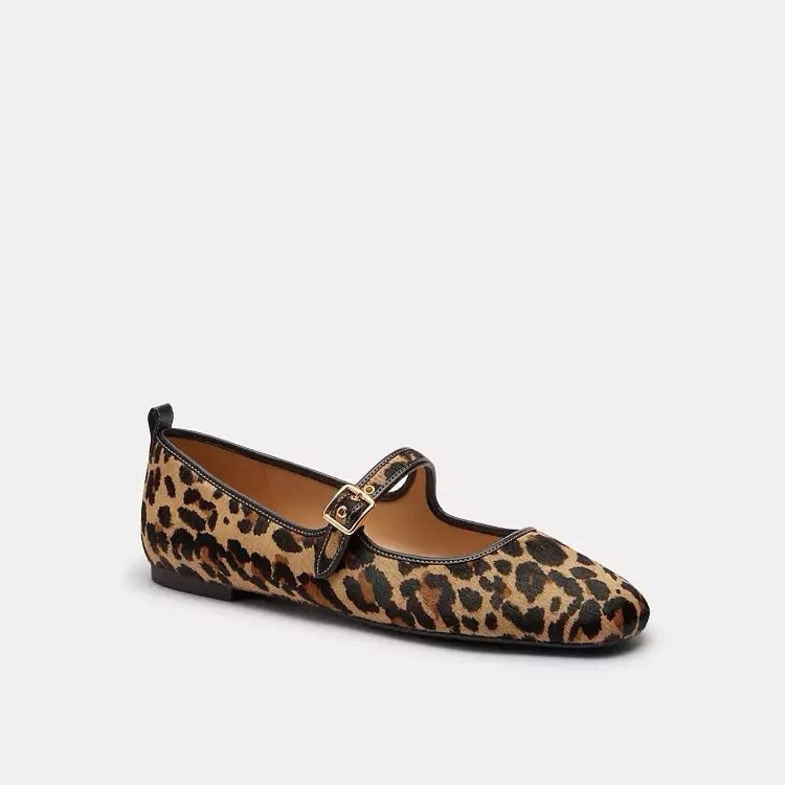 Coach NEW Coach Woman C Rivet Mary Jane Leopard CCG49 Tan Black Size US 8 / IT 38 - 8 Thumbnail