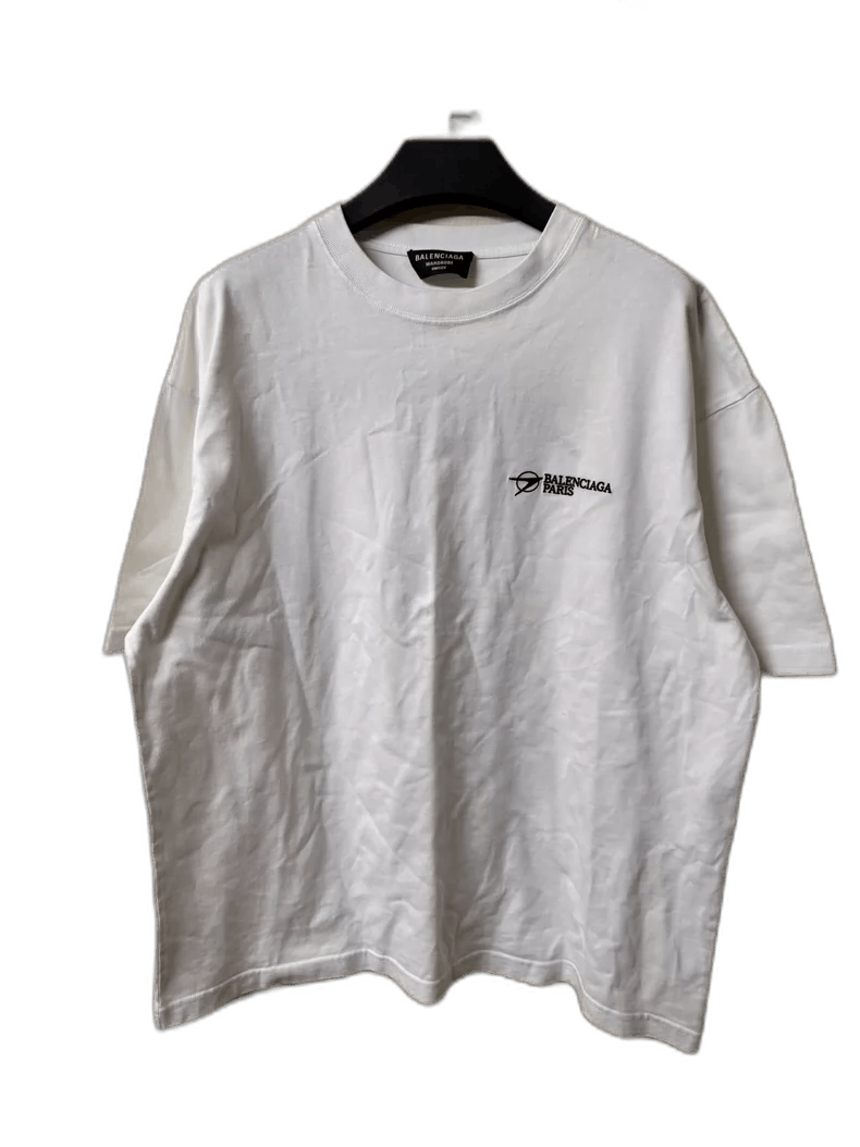 Balenciaga Balenciaga Embroidered Logo Short Sleeve Shirt Size US M / EU 48-50 / 2 - 1 Thumbnail