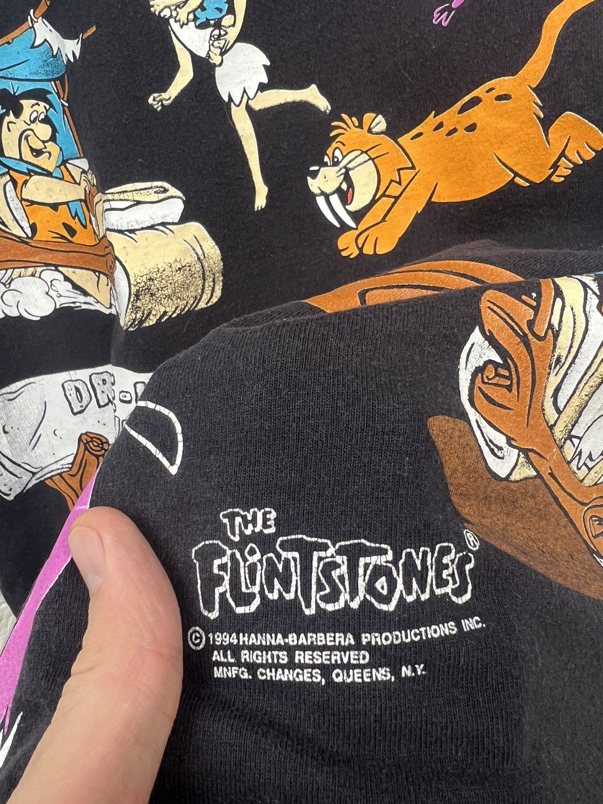 Cartoon Network × Vintage Vintage 1994 The Flintstones All Over Print T-shirt Size US XL / EU 56 / 4 - 6 Thumbnail