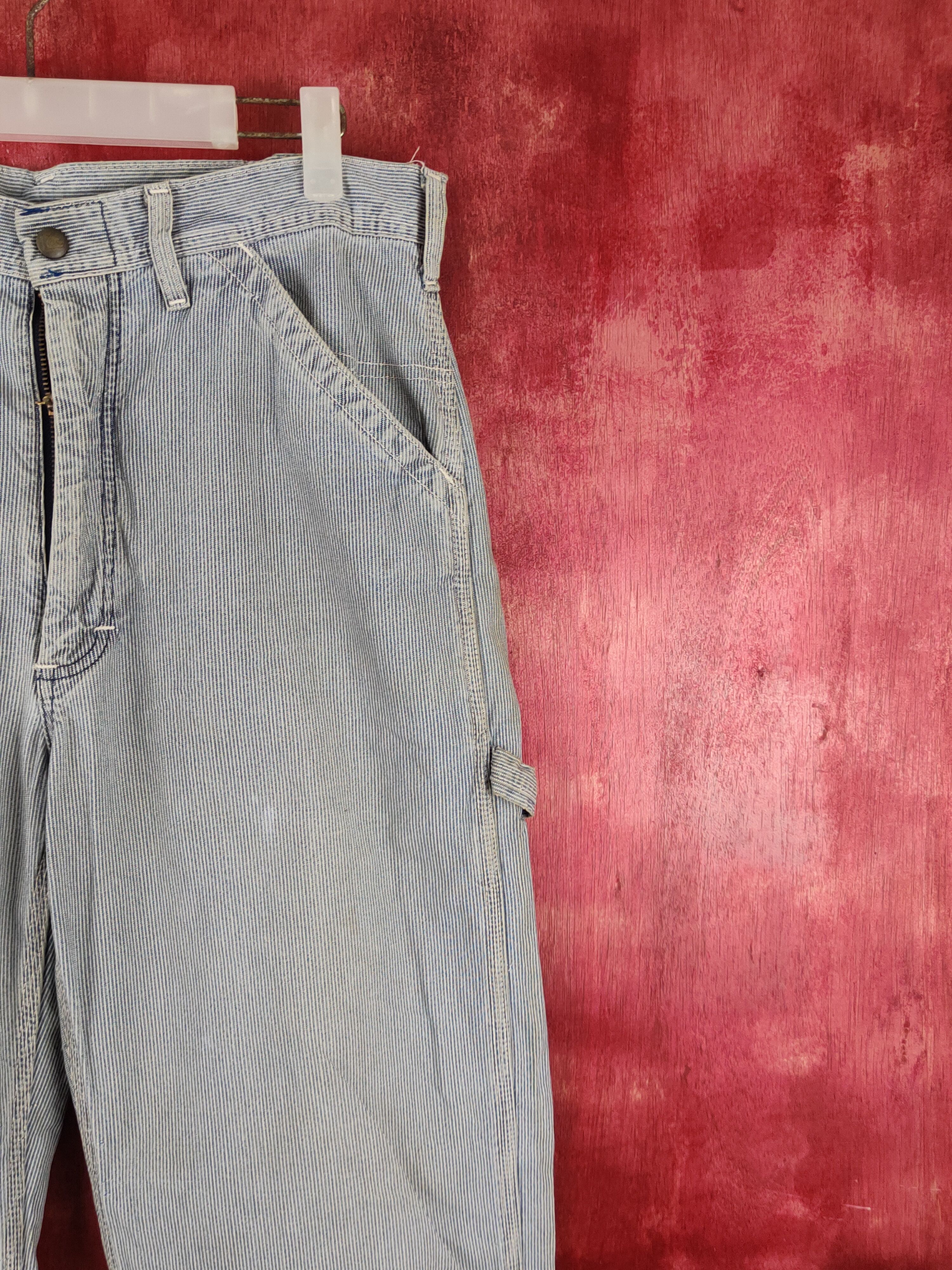 Vintage Lee Blue Faded stripe vintage painter Cargo Pants #S1711 Size US 32 / EU 48 - 5 Thumbnail