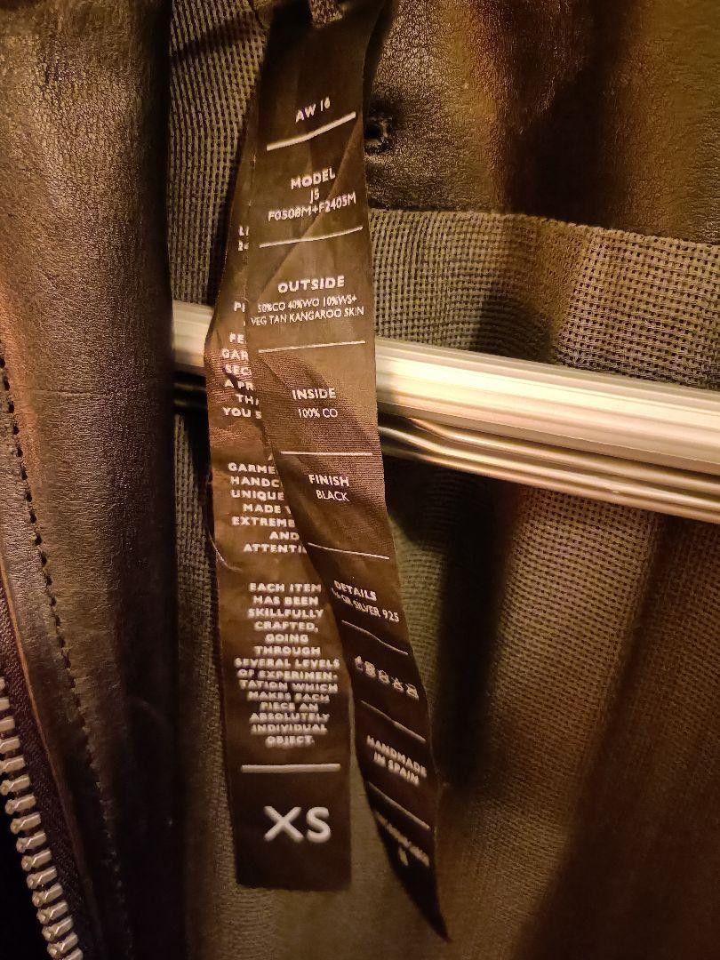 Boris Bidjan Saberi BORIS BIDJAN SABERI Sheepskin Leather Jacket XS Size US XS / EU 42 / 0 - 4 Thumbnail