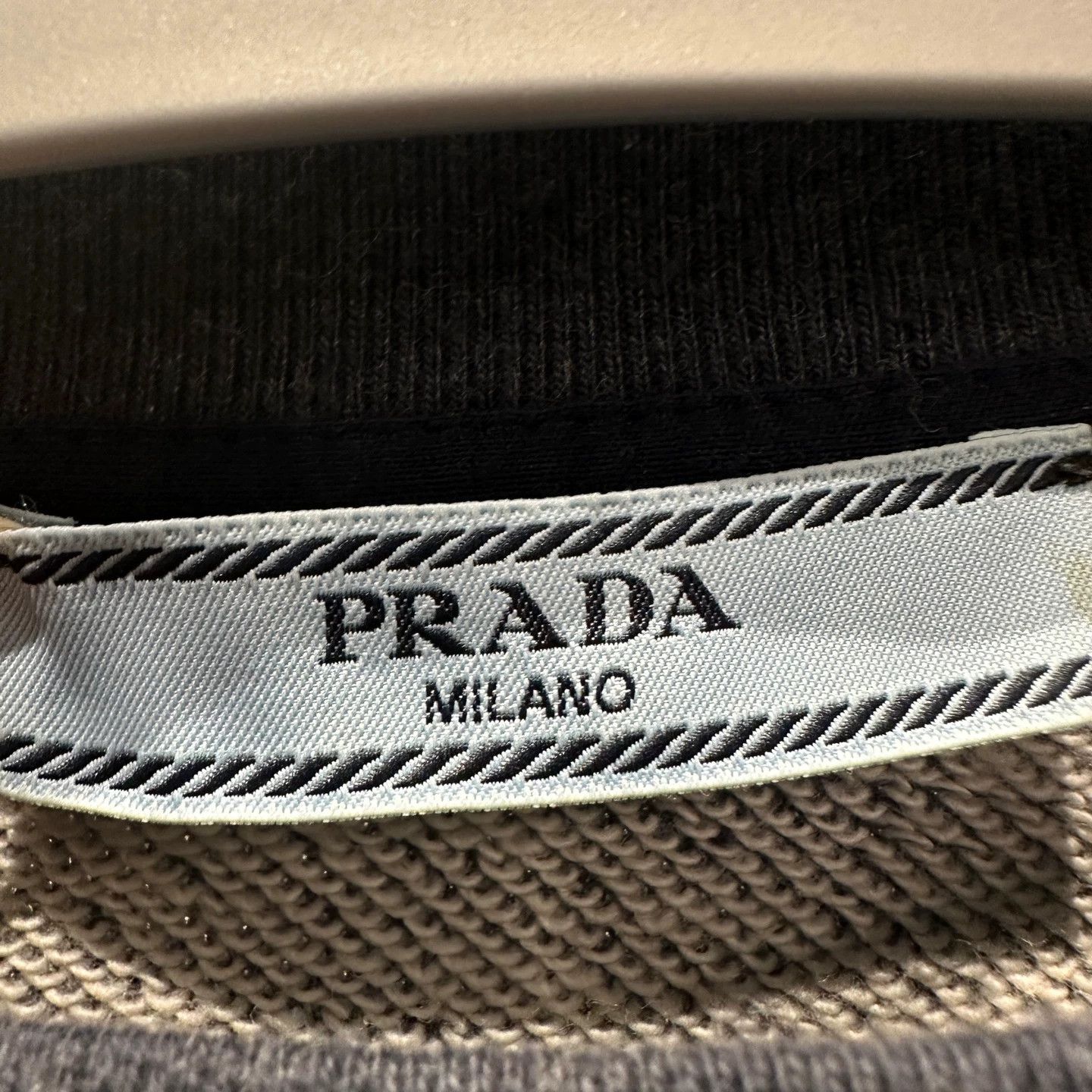 Prada Prada feb257 Logo Print Short Sweaters S Cotton Size S / US 4 / IT 40 - 3 Thumbnail
