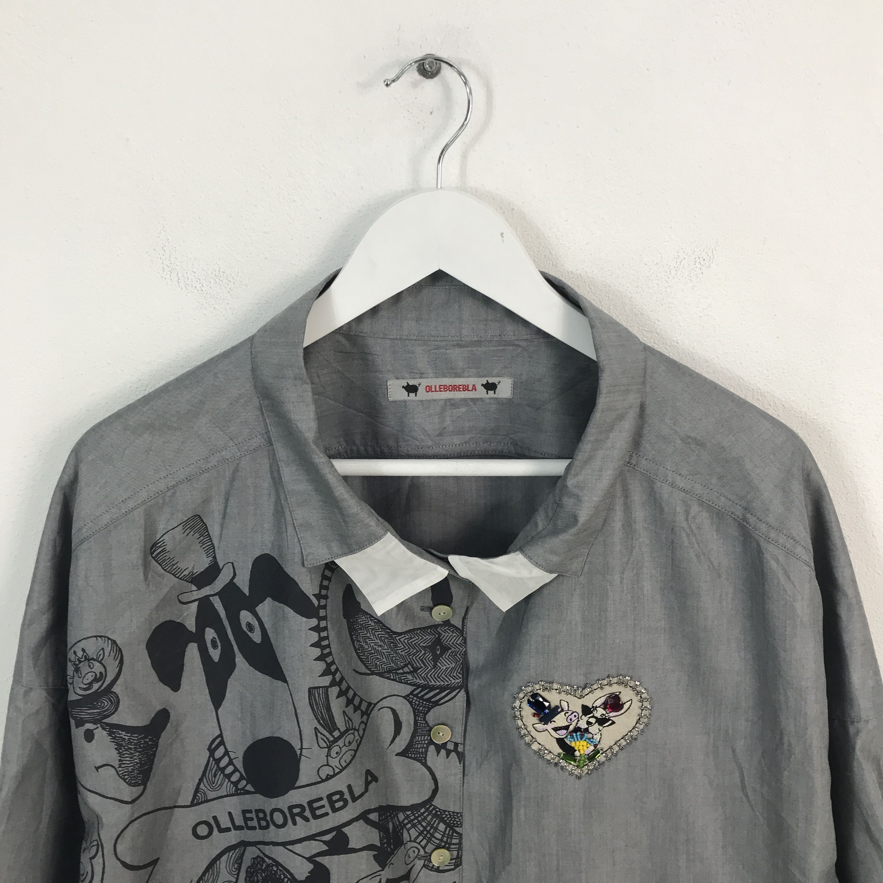 Japanese Brand Rare Olleborebla Button Up Shirt Size XL / US 12-14 / IT 48-50 - 2 Thumbnail