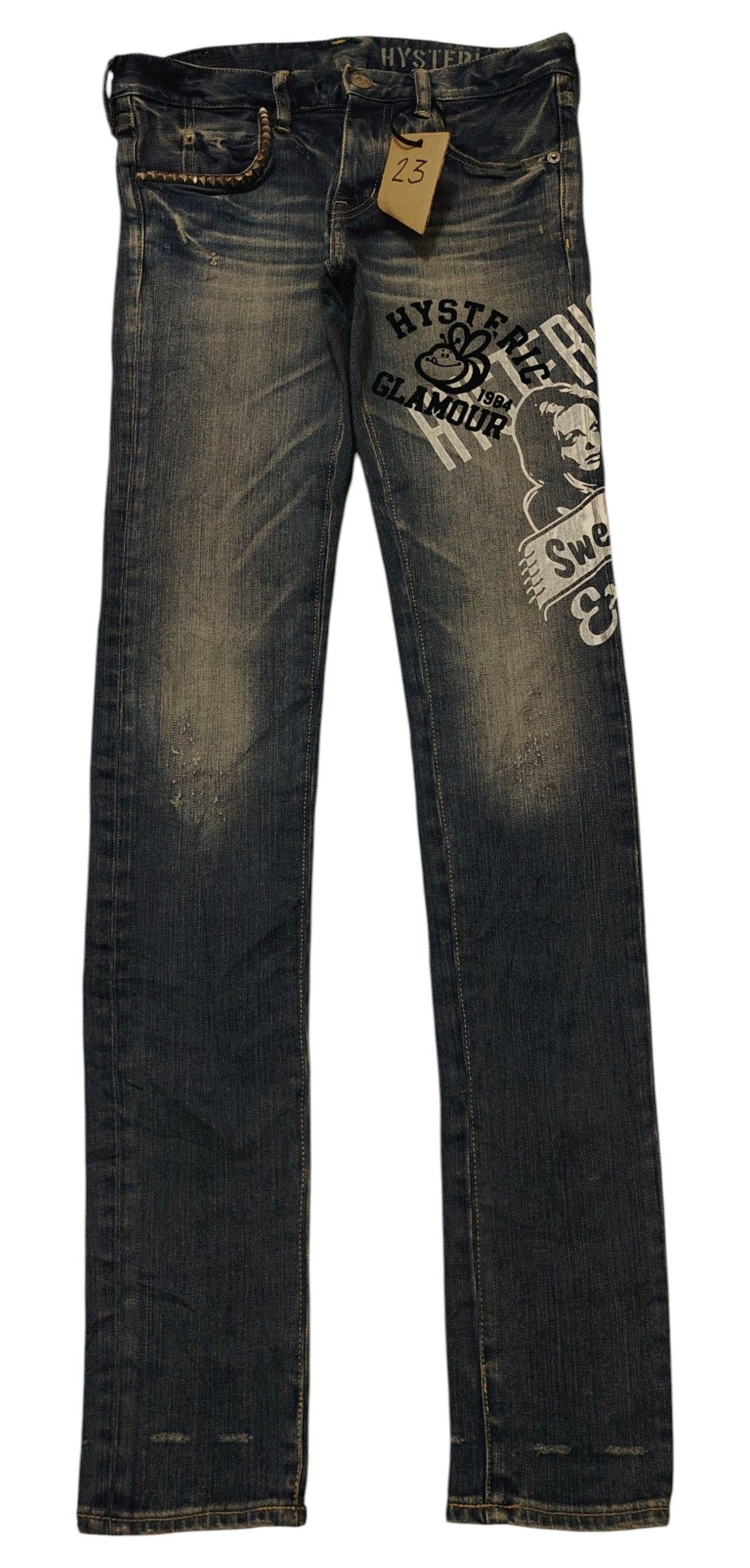 Hysteric Glamour Hysteric Glamour Music Note Skinny Jeans | Grailed