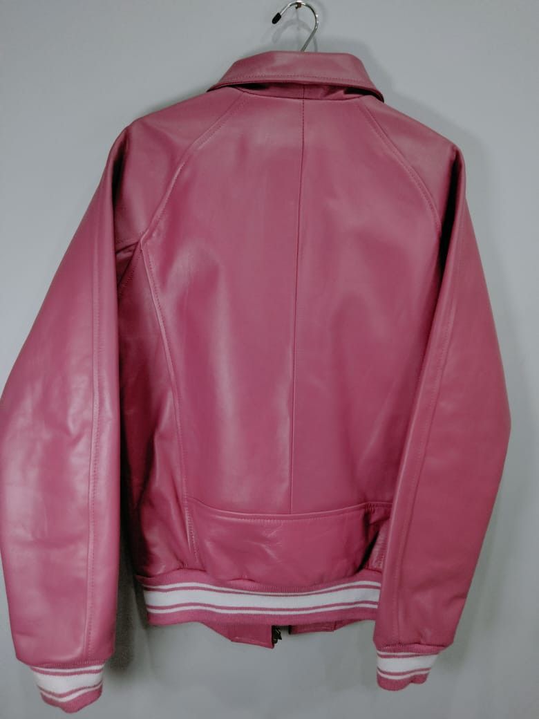 Other ✨Wleti Pink Sheep Leather Bomber Jacket — Women’s✨ Size M / US 6-8 / IT 42-44 - 10 Thumbnail