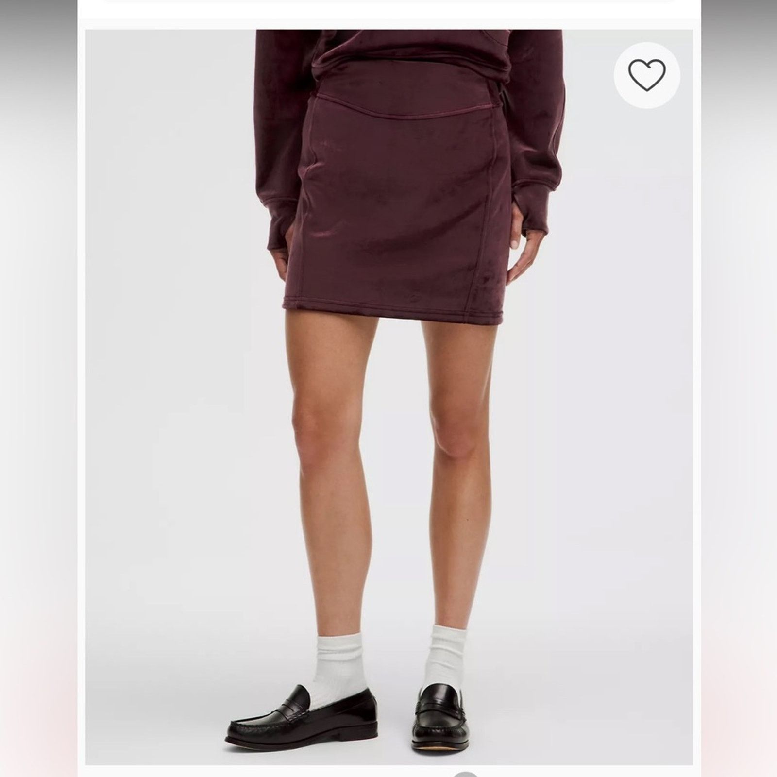 Lululemon 073 NWT Lululemon Scuba High Rise Mini Skirt in Velvet color Size 36" / US 14 / IT 50 - 1 Thumbnail