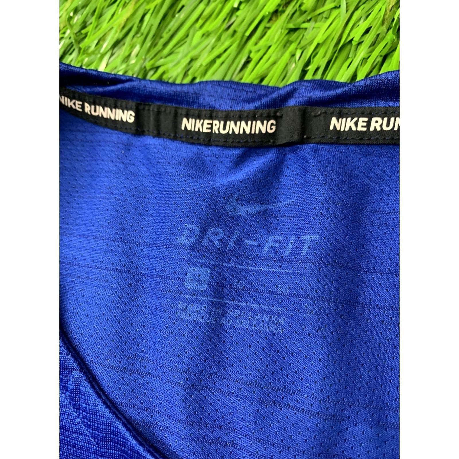 Nike Nike Running T-Shirt Mens L Blue 2021 Dri-FIT Training Shirt Jersey Short Sleeve Crew Neck 100% Polyester Size US L / EU 52-54 / 3 - 4 Thumbnail