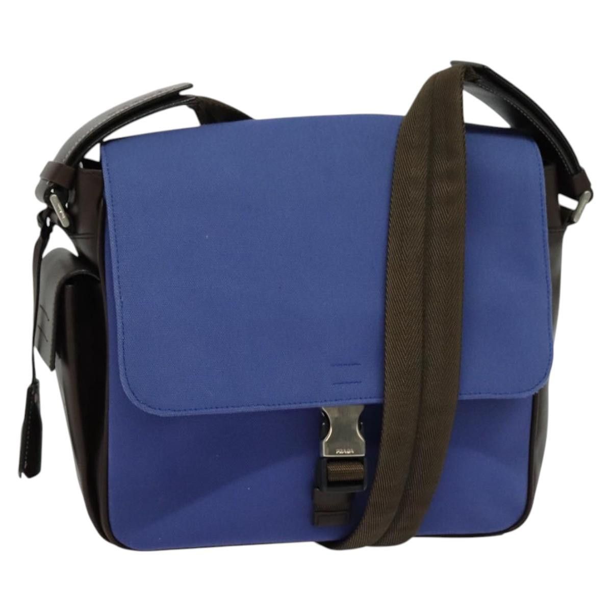 Prada PRADA Shoulder Bag Canvas Blue Silver Size ONE SIZE - 1 Thumbnail