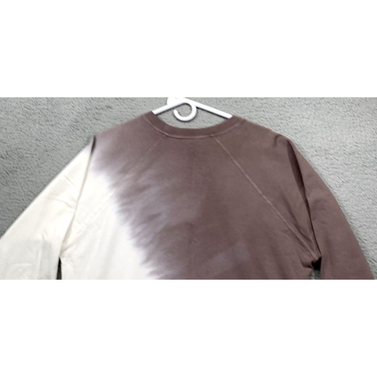 Vintage Joy Lab Cropped Sweatshirt Women’s Mocha & Cream Size M Thumb Holes NWT Size M / US 6-8 / IT 42-44 - 5 Thumbnail