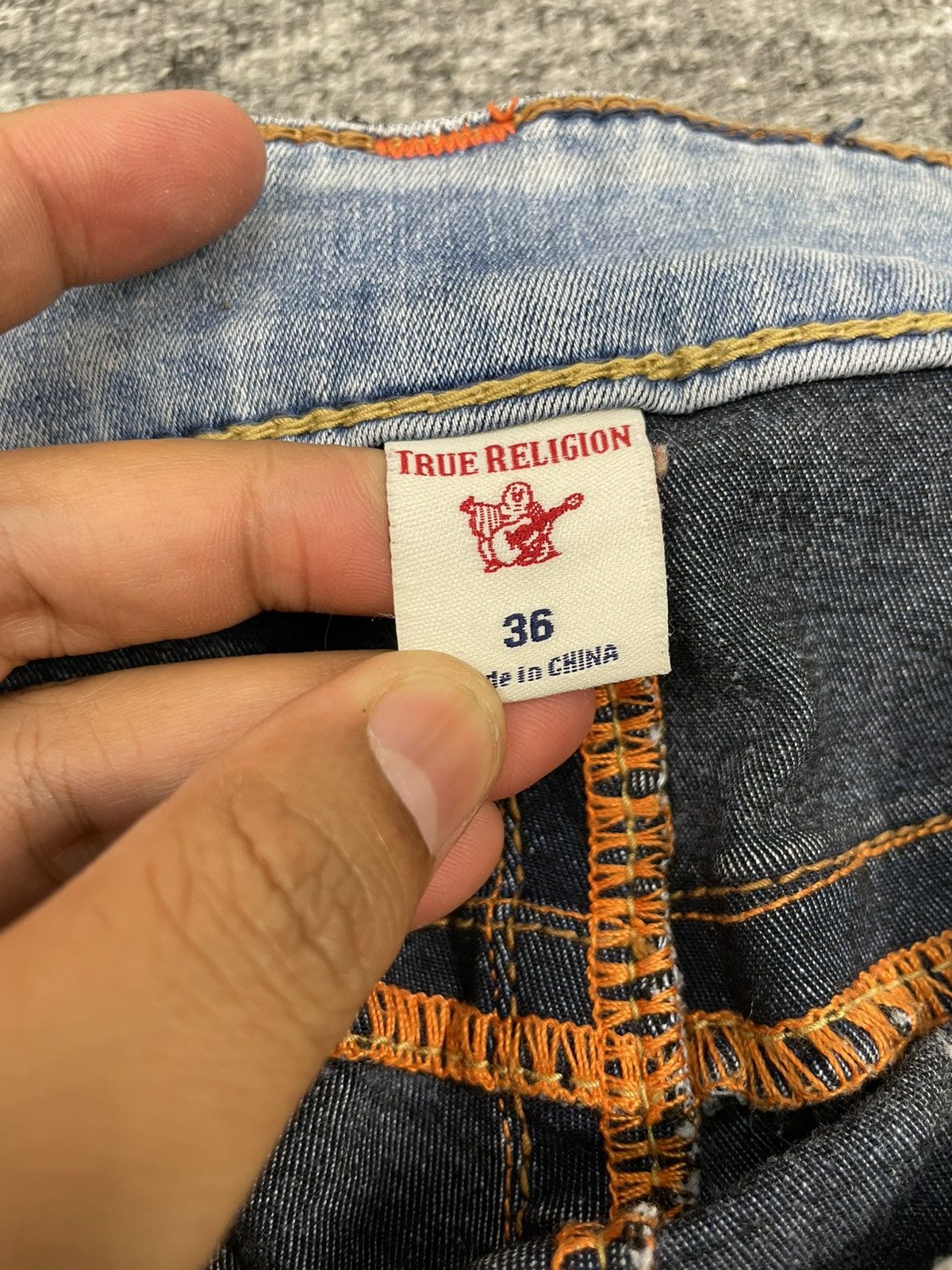 True Religion × Vintage Vintage True Religion Curvy Skinny Denim Stretch Jeans 34x39 Size US 34 / EU 50 - 7 Thumbnail