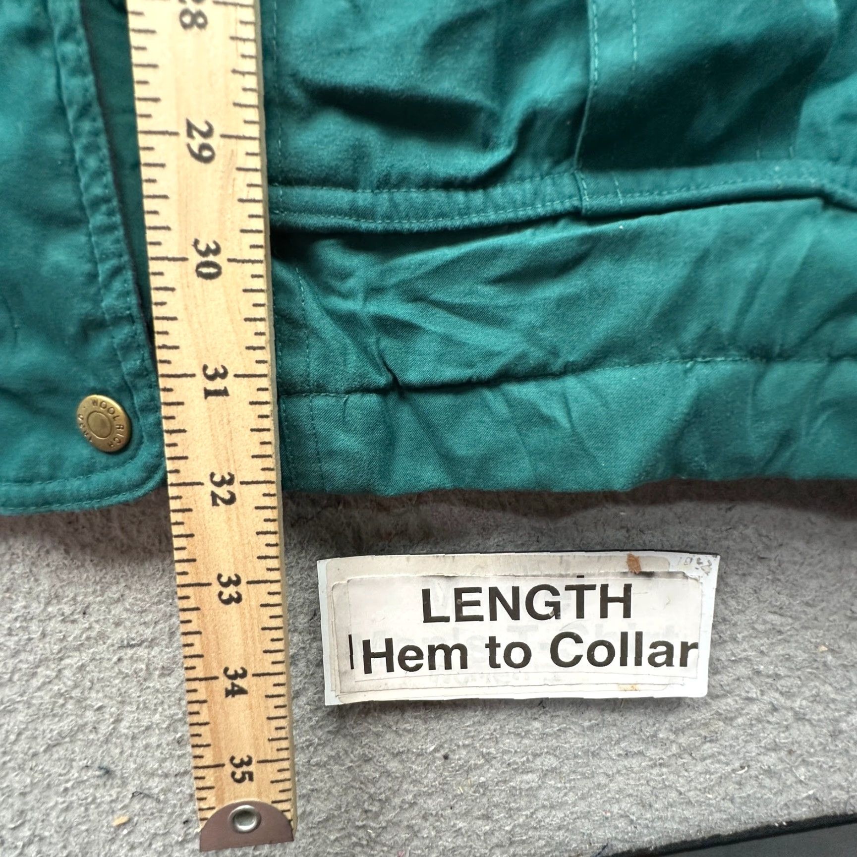 Vintage VINTAGE Woolrich Parka Hooded Jacket Womens Medium Pockets Green Purple Pockets Lined Jacket Womens Medium Green Purple Pockets Lined Size M / US 6-8 / IT 42-44 - 4 Thumbnail