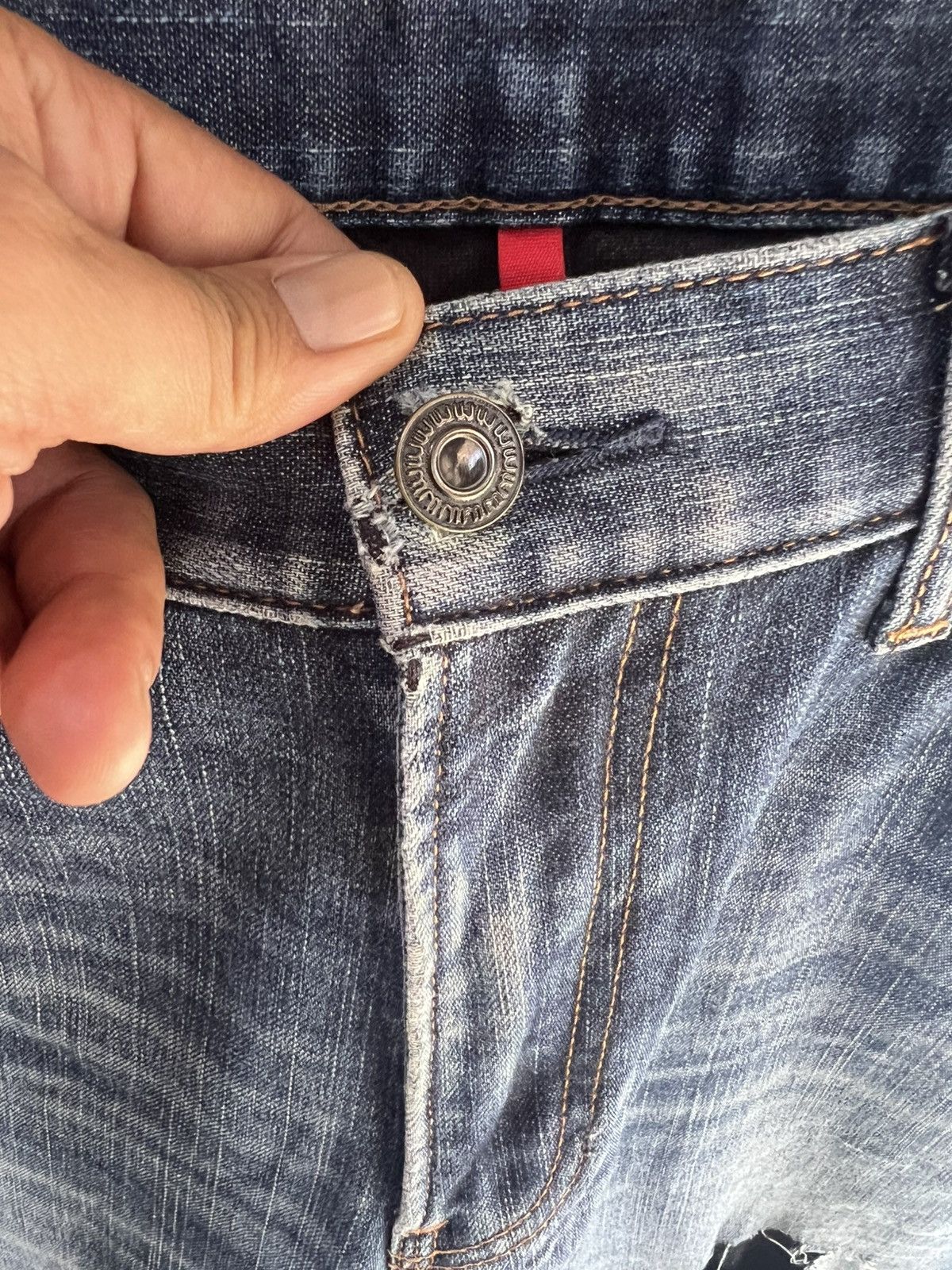 Japanese Brand 🔥Uniqlo UJ Flare Distressed Denim Size US 32 / EU 48 - 9 Thumbnail