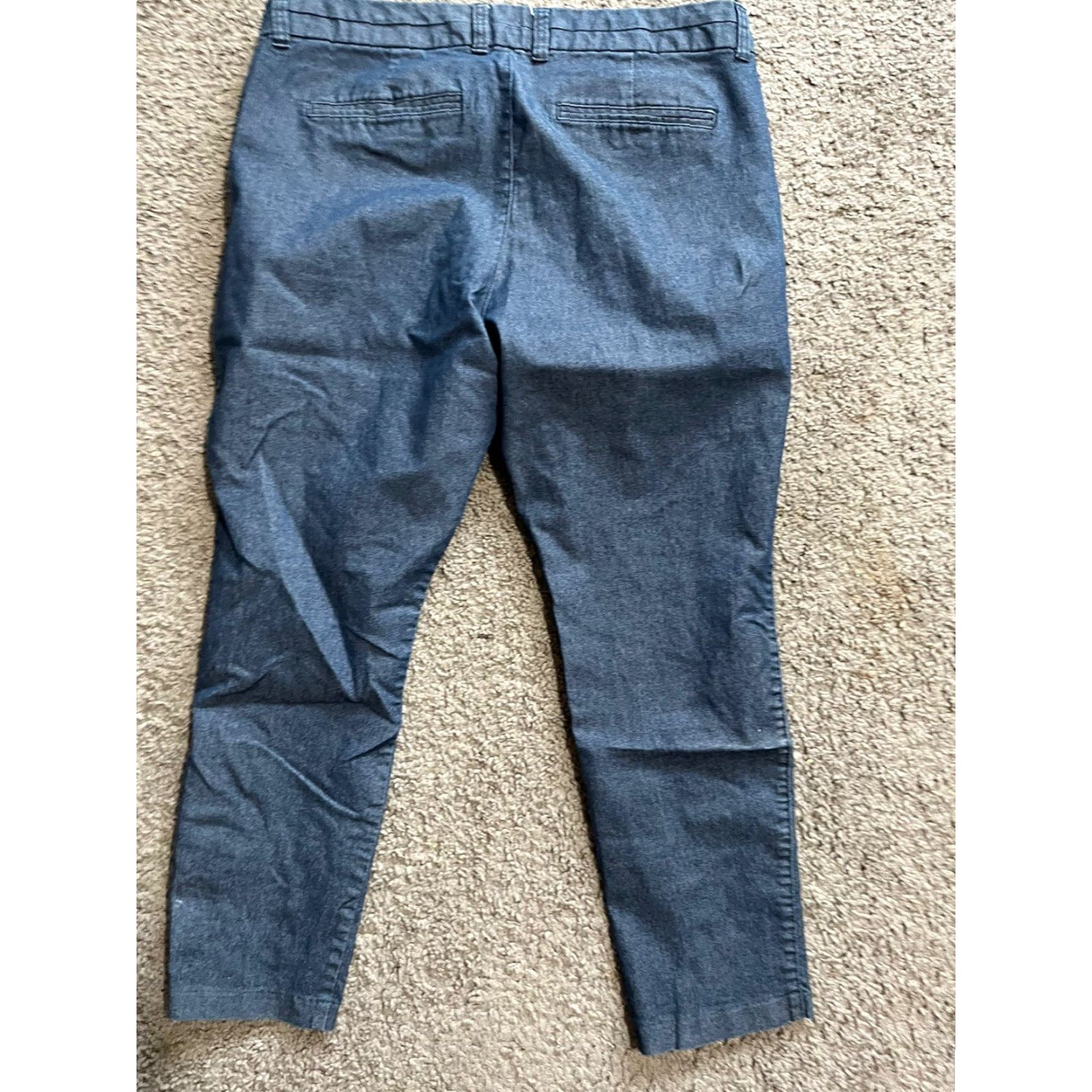 Gap VINTAGE Gap Slim City Cropped Pants 14R Women Blue Slimming Cropped City 90s Womens Size 36" / US 14 / IT 50 - 3 Thumbnail