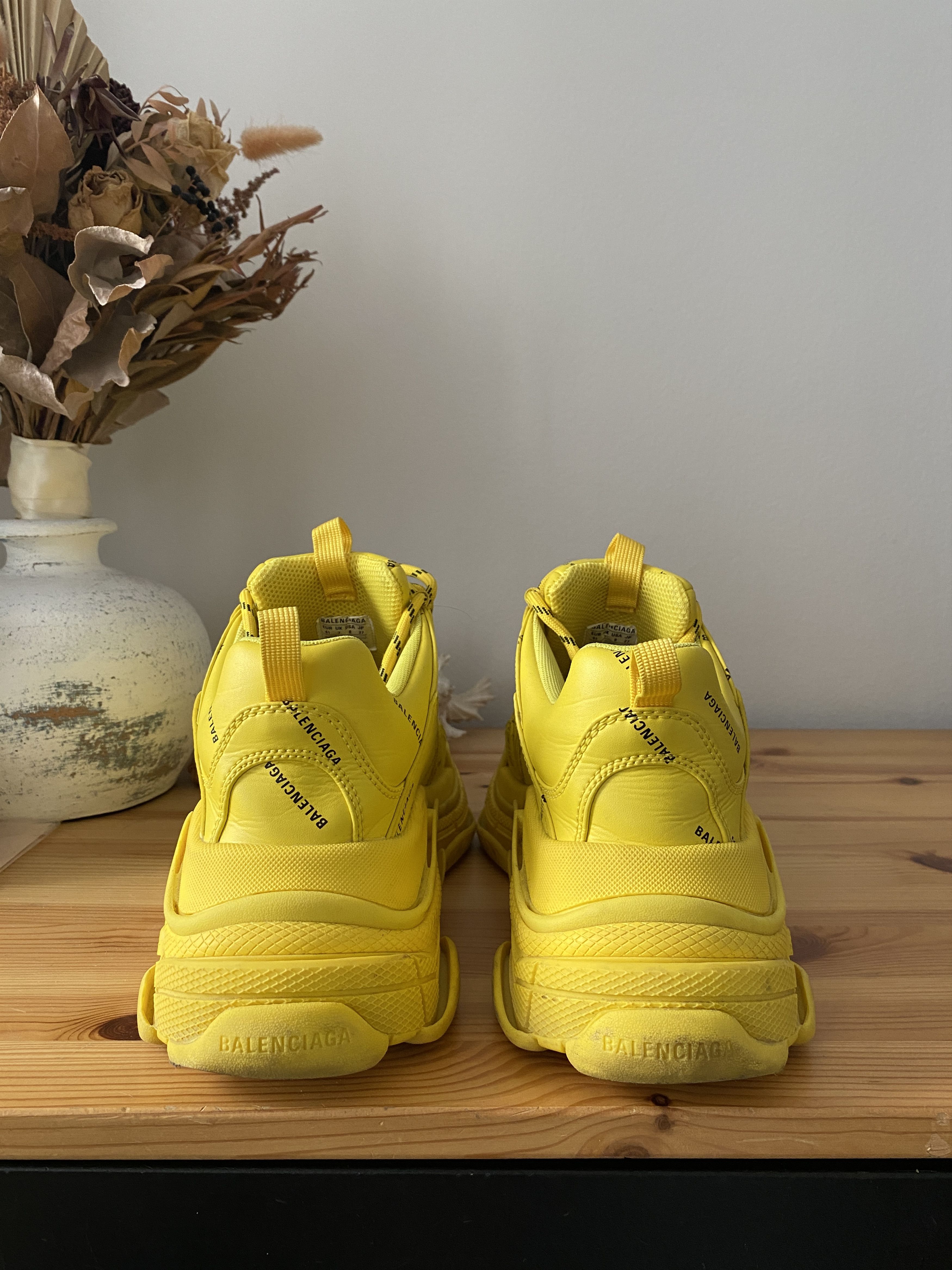 Balenciaga BALENCIAGA Triple S Sneaker Yellow Size US 8 / EU 41 - 2 Thumbnail