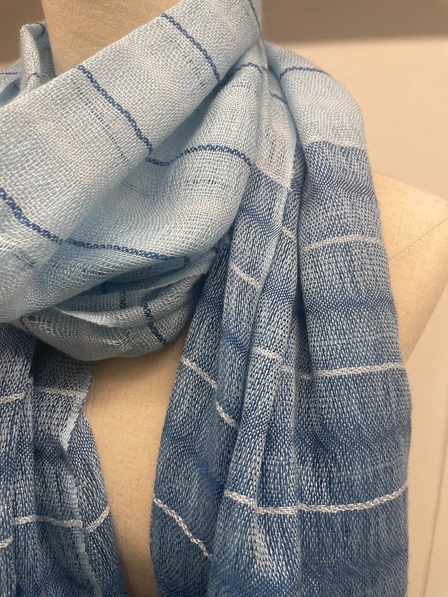 Loro Piana Loro Piana Sky Blue Cashmere Scarf 192x65cm Size ONE SIZE - 2 Thumbnail