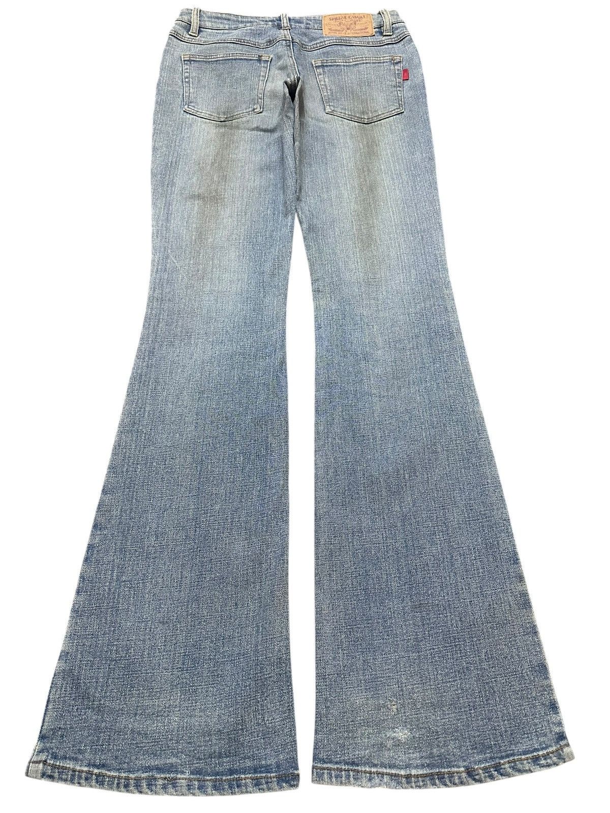 Japanese Brand Vintage Distressed Jeans With Bootcut Wideleg Style Faded Size US 28 / EU 44 - 2 Thumbnail