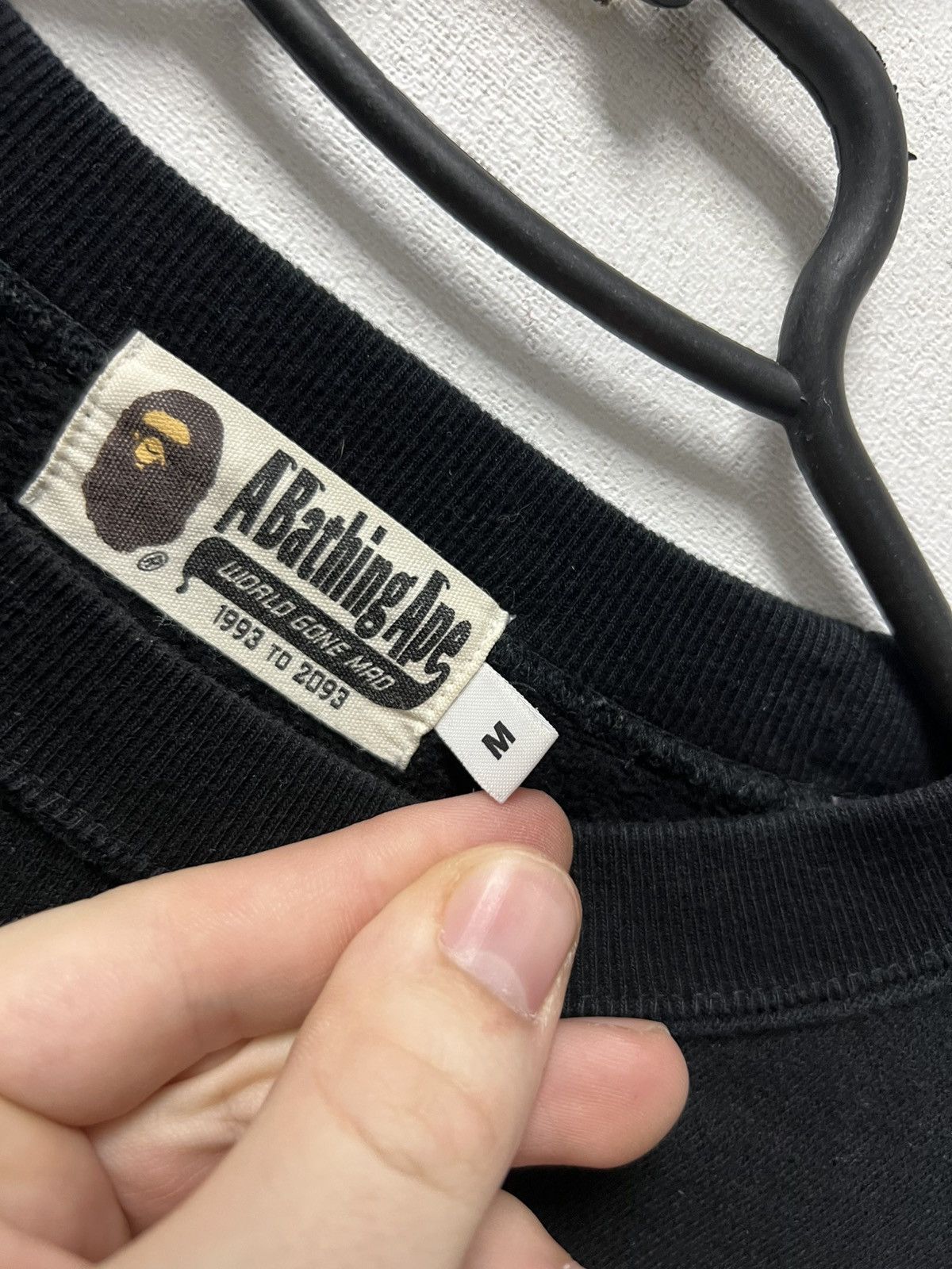 Bape Bape Sweatshirt Y2K Black Big Logo Size M Size US M / EU 48-50 / 2 - 5 Thumbnail
