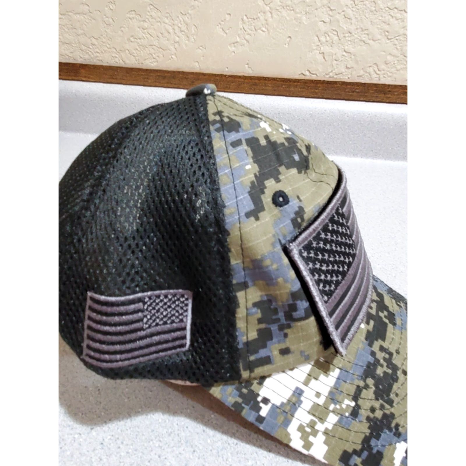 Vintage Pit Bull American Flag Patch Baseball Hat Tactical Operator Military Cap USA Black Canvas Adjustable Velcro Mens One Size Size ONE SIZE - 2 Thumbnail
