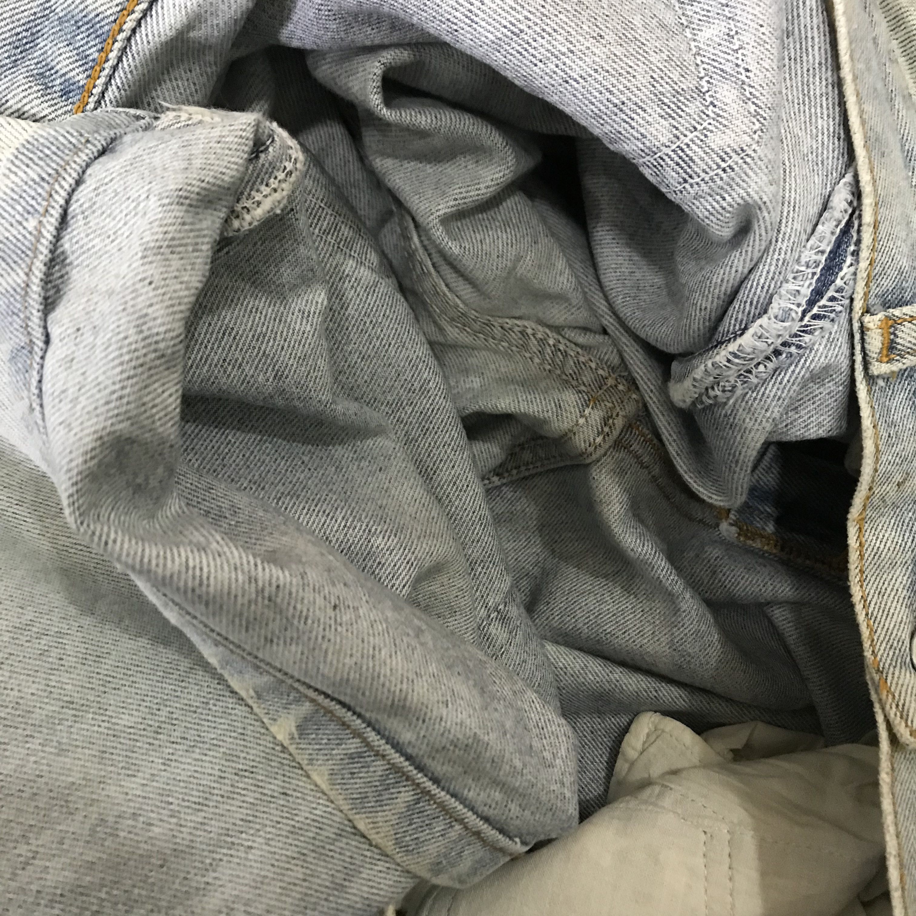 Levi's Vintage 90s Levis 501 Button Fly Stone Washed Ripped Destroy Size US 34 / EU 50 - 15 Thumbnail