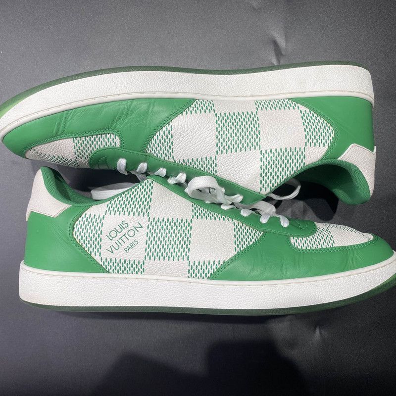 Louis Vuitton Louis Vuitton Rivoli Green and White Fashion Sneakers - Size US 8.5 / EU 41-42 - 6 Thumbnail