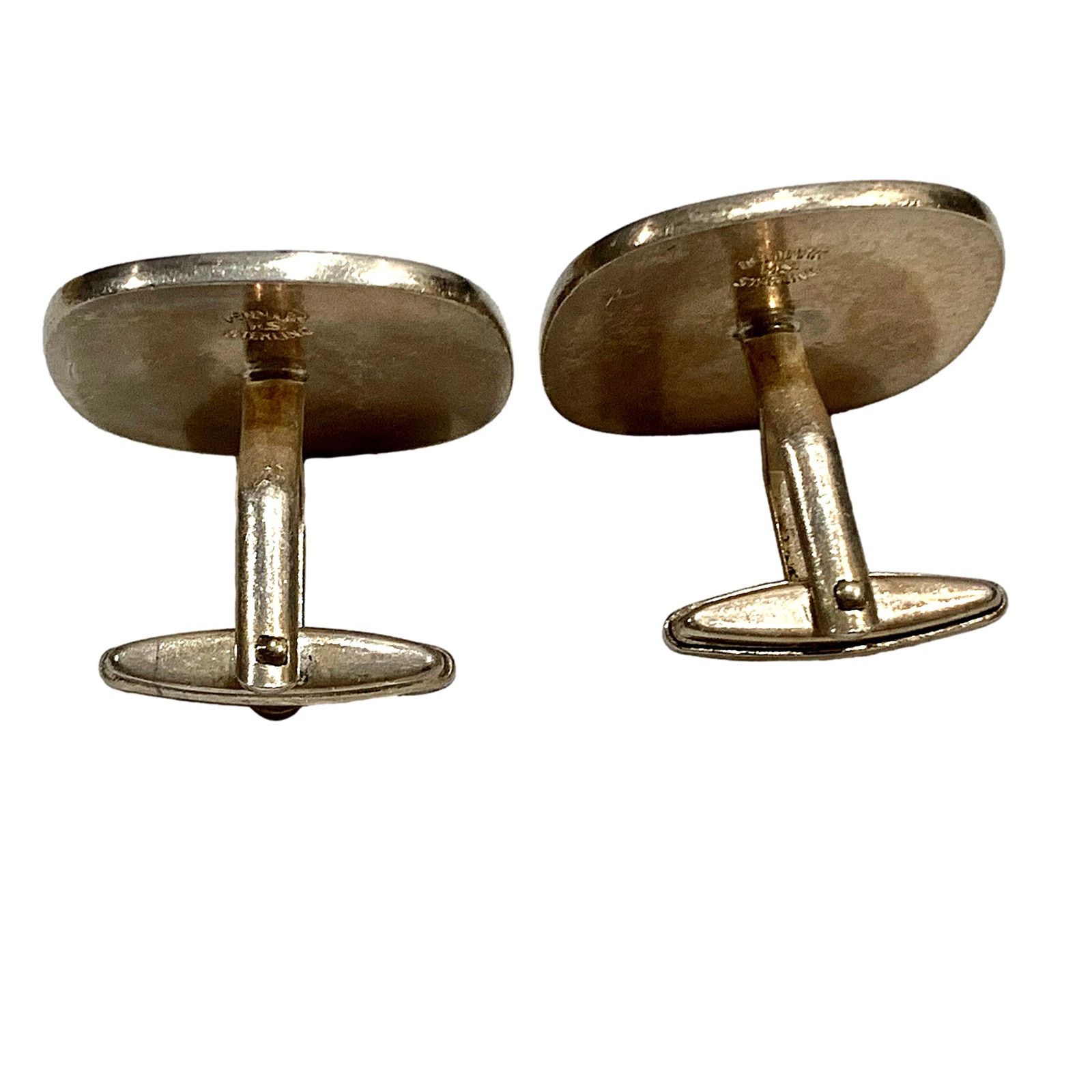 Vintage Hermann Siersbol Mid Century Sterling Silver Cufflinks LIBRA Size ONE SIZE - 6 Thumbnail
