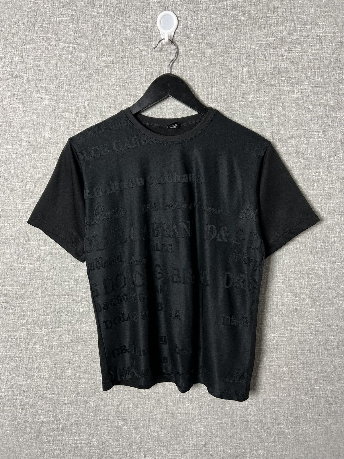 Dolce & Gabbana × Vintage Dolce & Gabanna Style Monogram Jersey D&G Tee Size US S / EU 44-46 / 1 - 1 Thumbnail