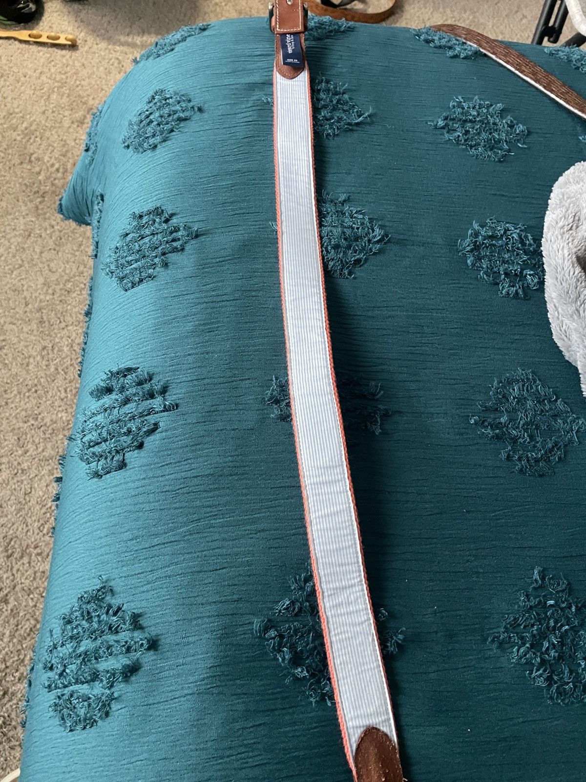 Vineyard Vines Canvas & Leather Pineapples belt Size ONE SIZE - 8 Thumbnail