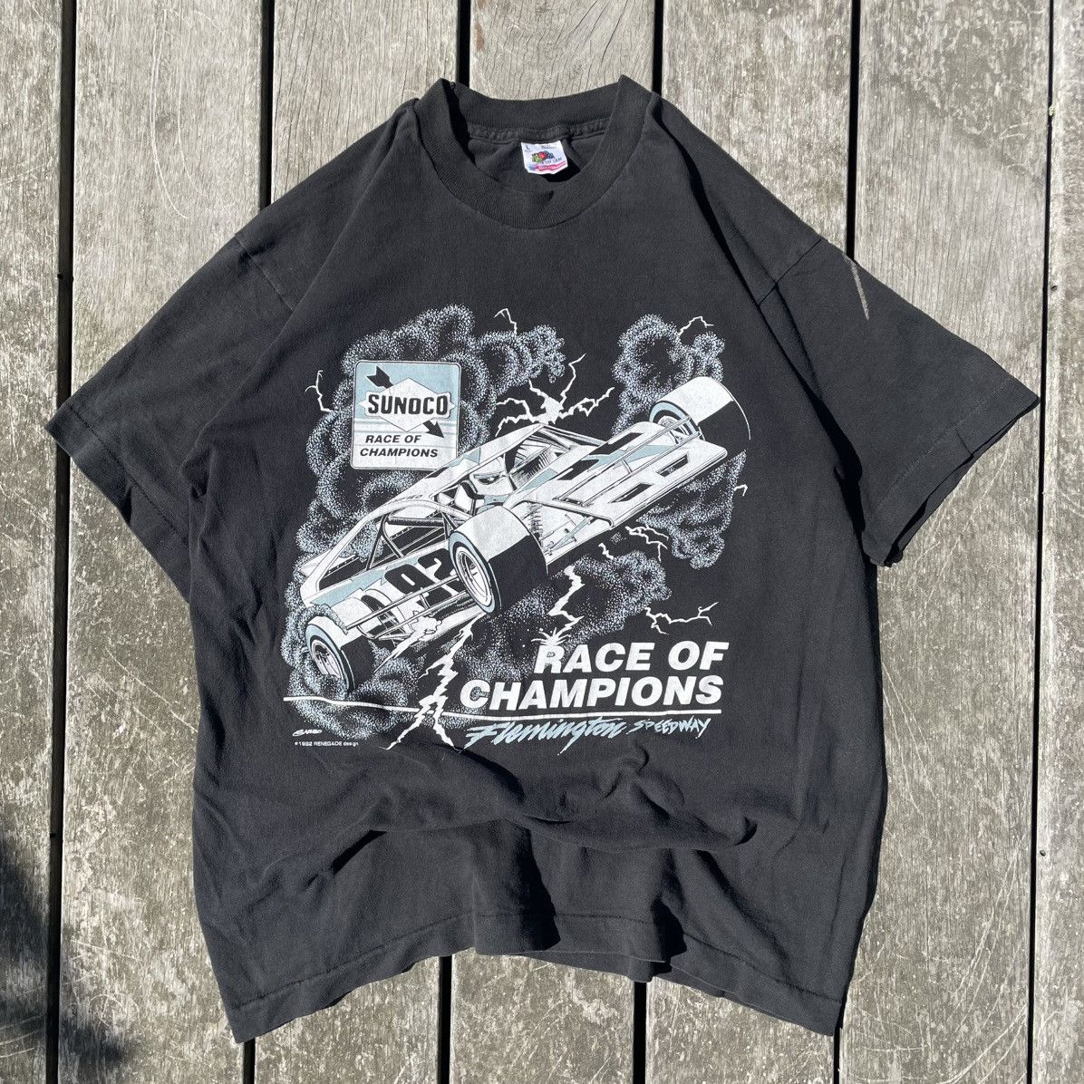 Fruit Of The Loom RARE Vintage 1992 Sunoco Race of Champions T-Shirt Size US L / EU 52-54 / 3 - 1 Thumbnail