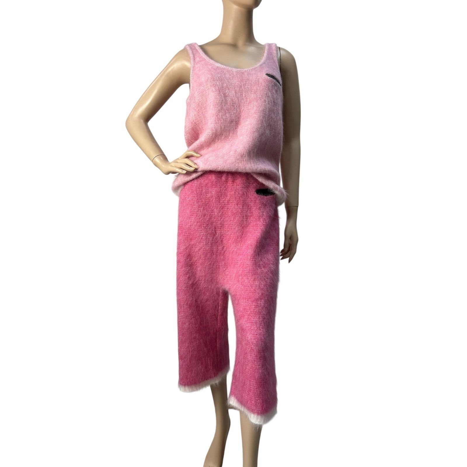 Sonia Rykiel Sonia Ryckiel Pink Knitted Pants Top Set Sz.38 Size S / US 4 / IT 40 - 1 Thumbnail