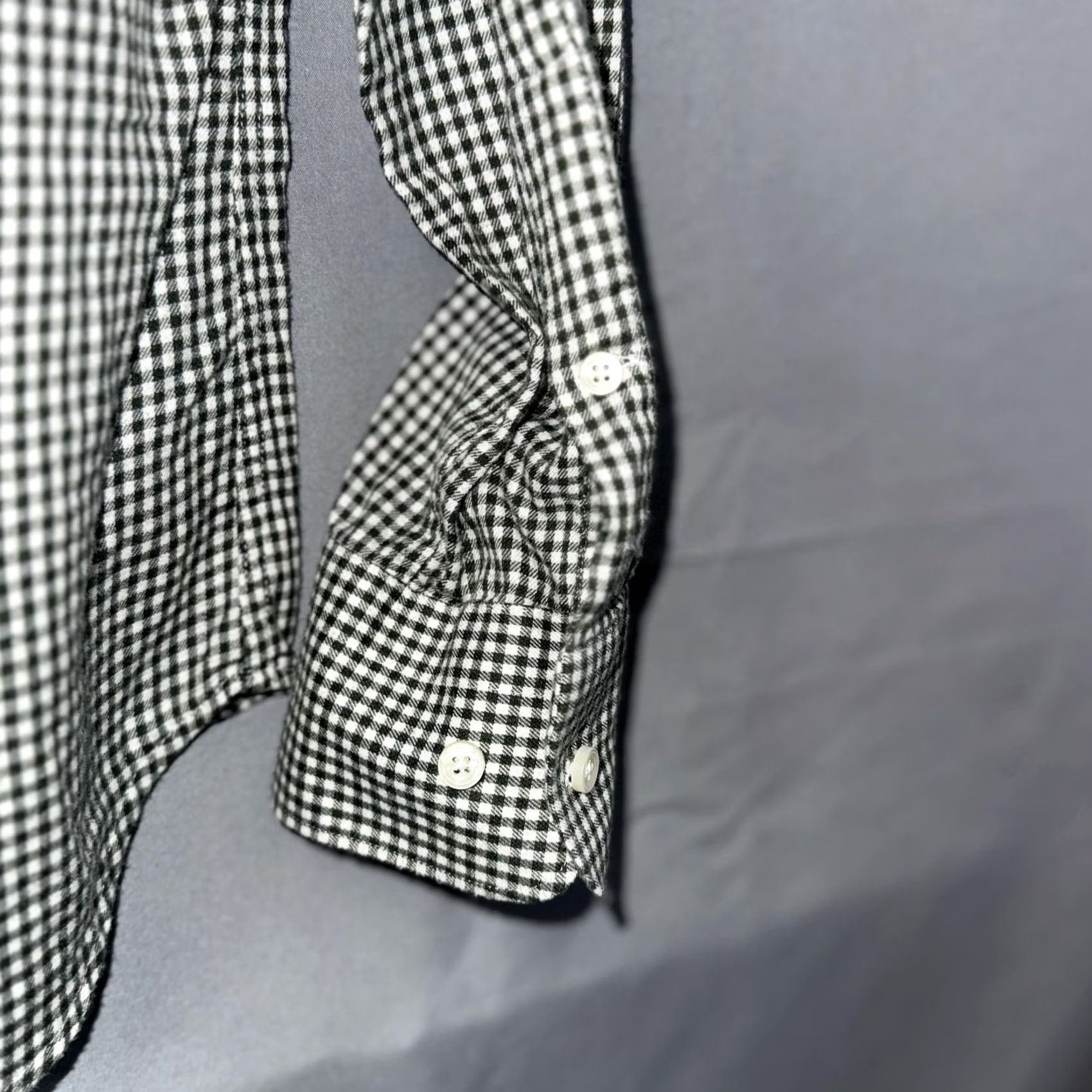 Suitsupply Suitsupply Shirt Men's Size 40 15 3/4 Gingham Egyptian Cotton Long Sleeve Polo Size US L / EU 52-54 / 3 - 4 Thumbnail