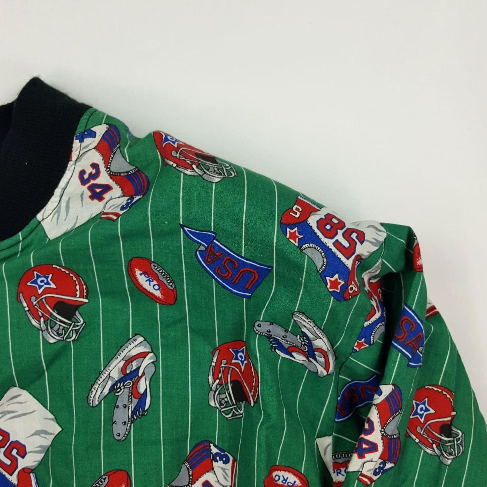 Etro VINTAGE Infinity Chic Jacket Women's Green Zip Up 90s Football Sports USA Made Large Retro Casual 1990s 1980s Size L / US 10 / IT 46 - 4 Thumbnail