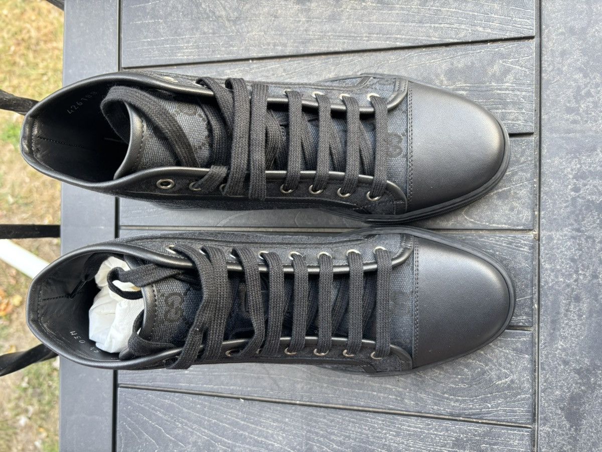 Gucci Gucci GG canvas & leather high tops Size US 5.5 / EU 38 - 3 Thumbnail