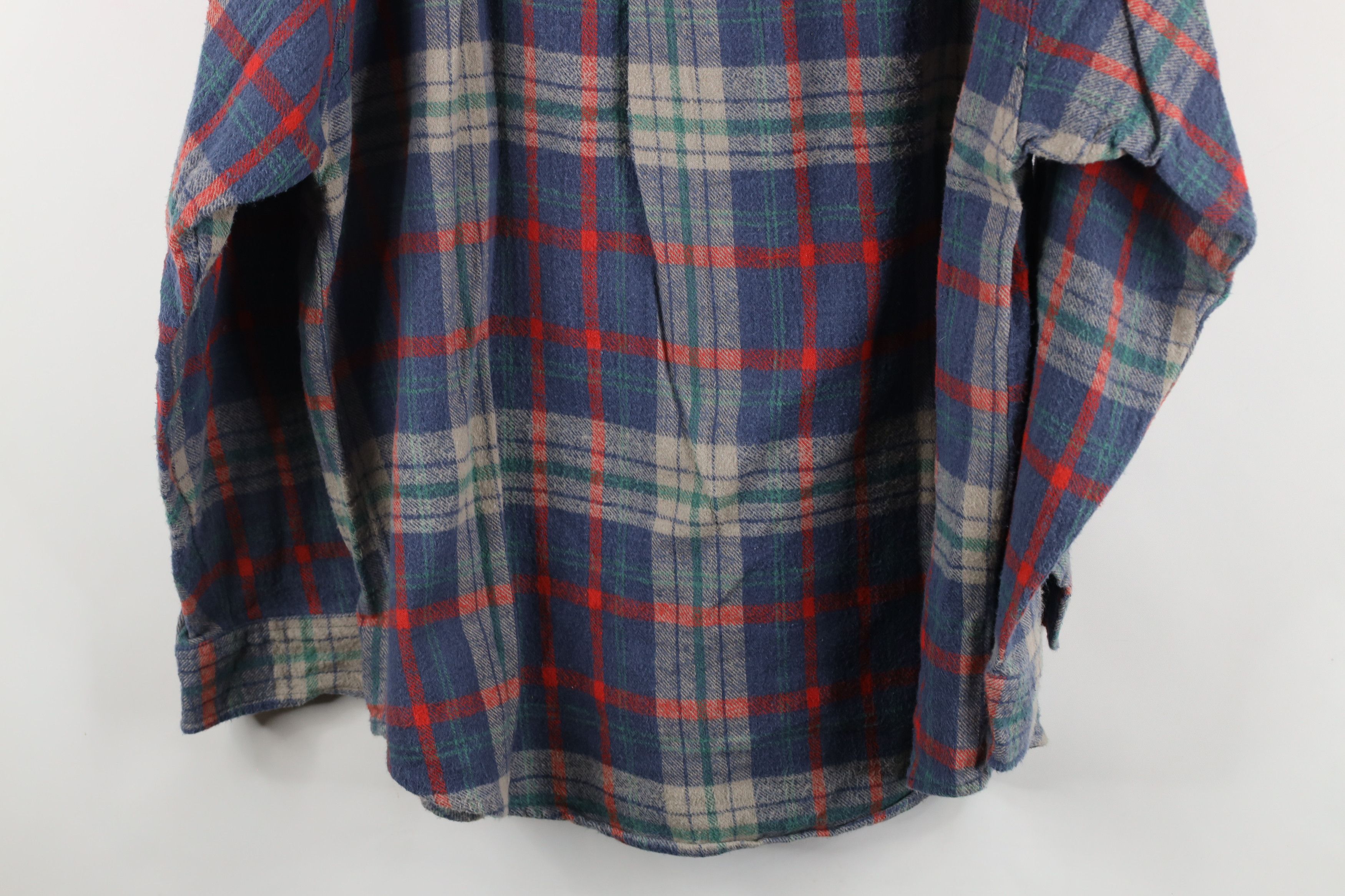 Vintage Vintage 90s Streetwear Heavyweight Flannel Button Shirt Size US XXL / EU 58 / 5 - 8 Thumbnail