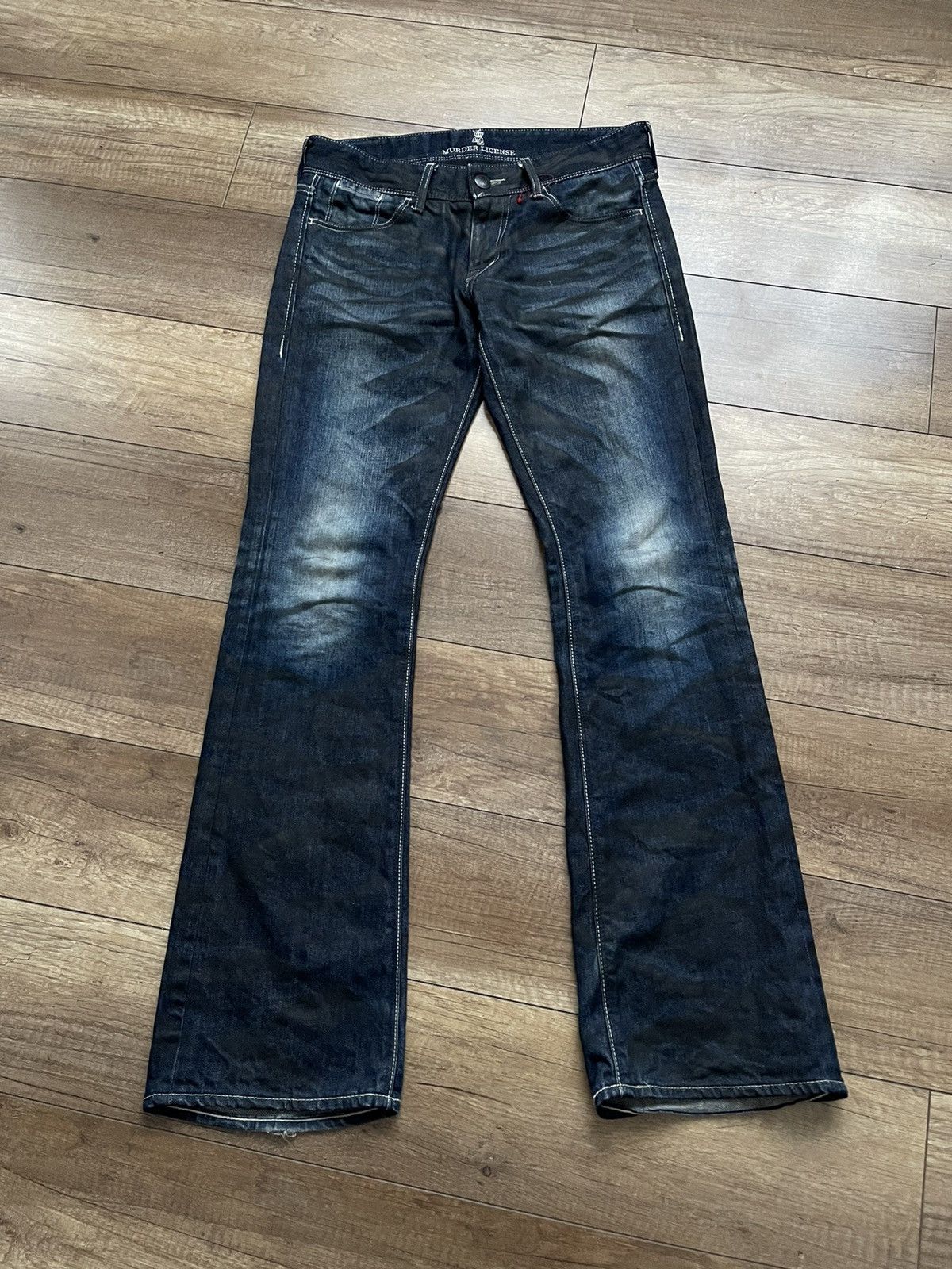 Murder License Vintage Japan Denim Washed Jeans - Jeans