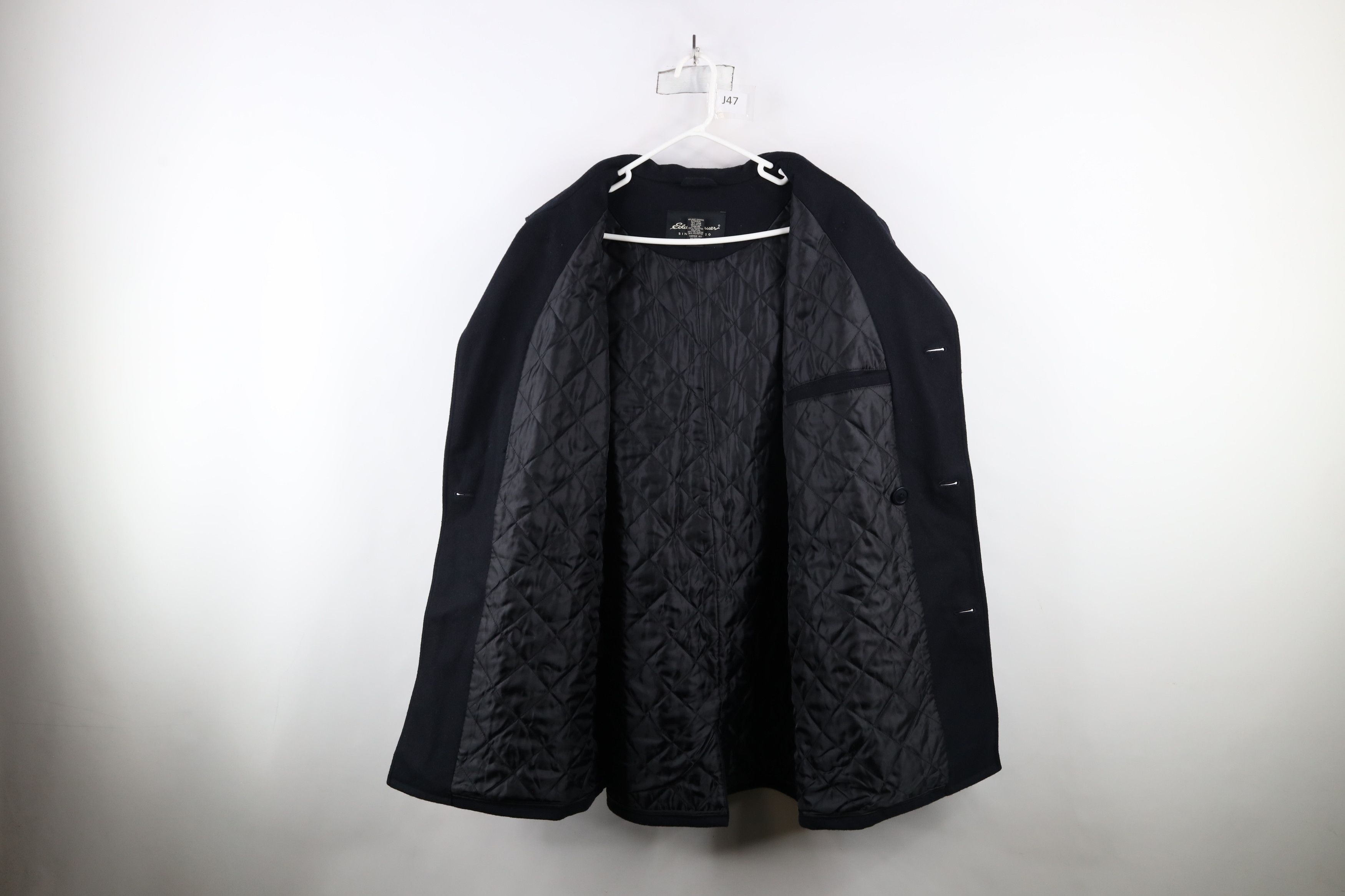 Eddie Bauer × Vintage Vintage Eddie Bauer Double Breasted Wool Peacoat Navy Blue Size US XL / EU 56 / 4 - 8 Thumbnail