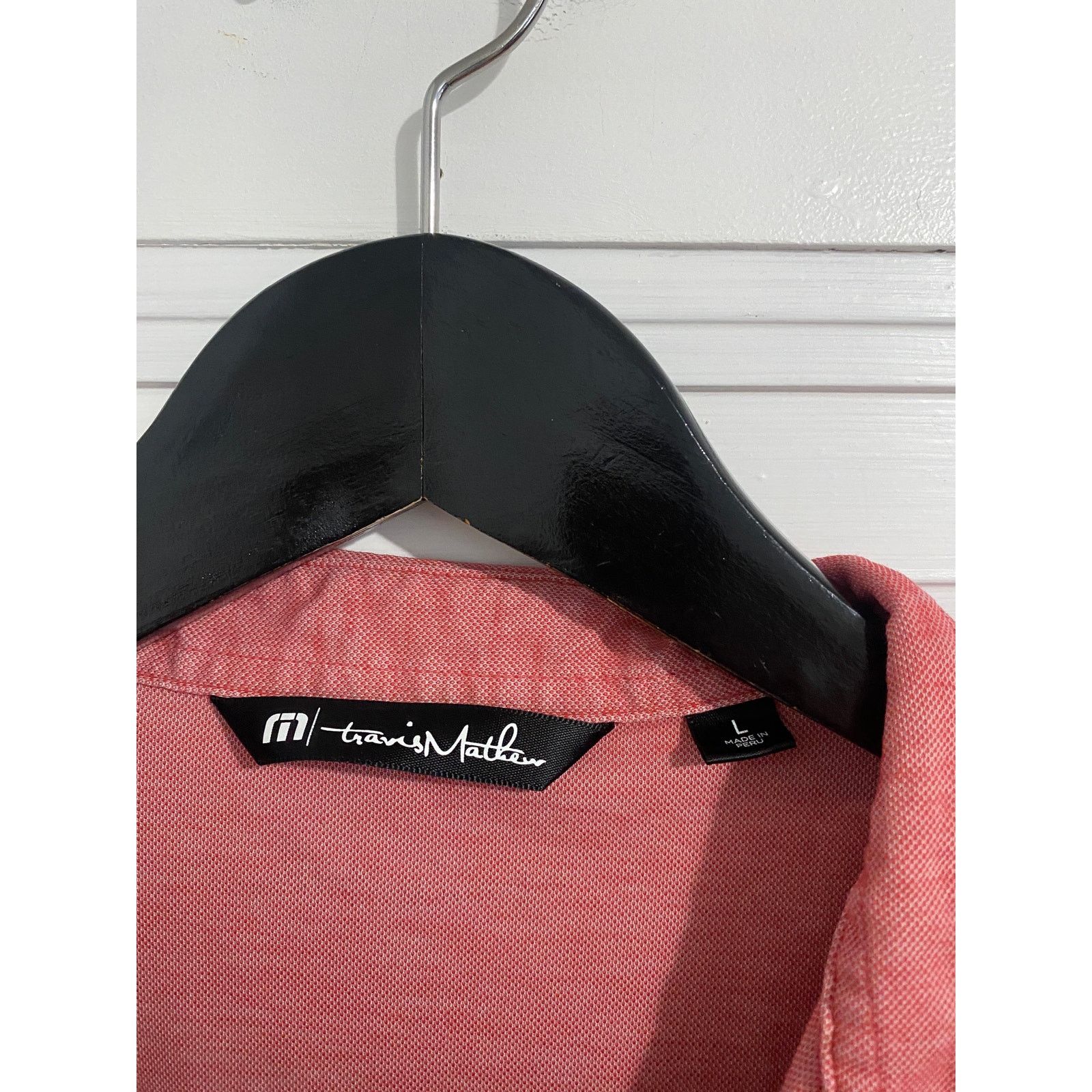 TravisMathew TravisMathew Light/ Dusty Red Golf Polo Men's Size Large Size US L / EU 52-54 / 3 - 3 Thumbnail