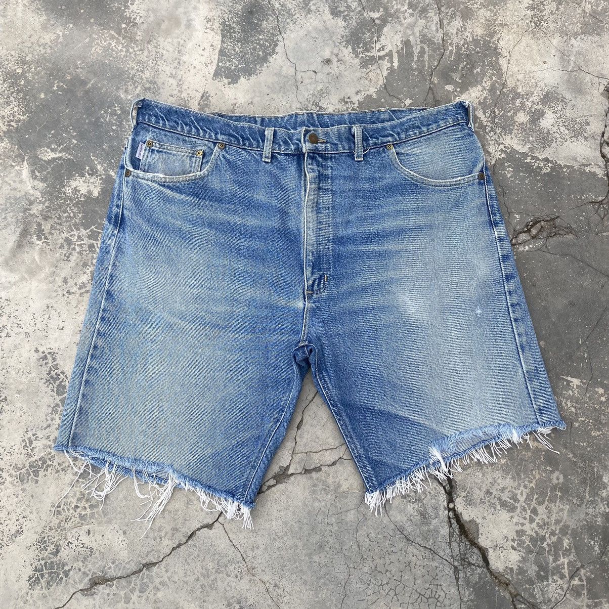 Carhartt VTG TRASHED CARHARTT Made In USA Crop Jeans Size US 40 / EU 56 - 2 Thumbnail