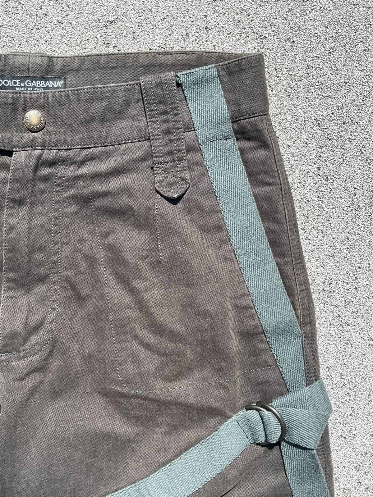 Dolce & Gabbana AW03 Dolce & Gabbana Runway Bondage Cargo Pants Size US 32 / EU 48 - 3 Thumbnail