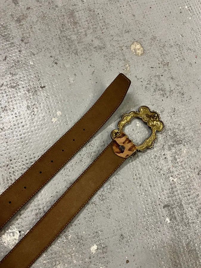 Dolce & Gabbana FW2006 Dolce & Gabbana Leopard Print Fur Leather Belt Size ONE SIZE - 6 Thumbnail