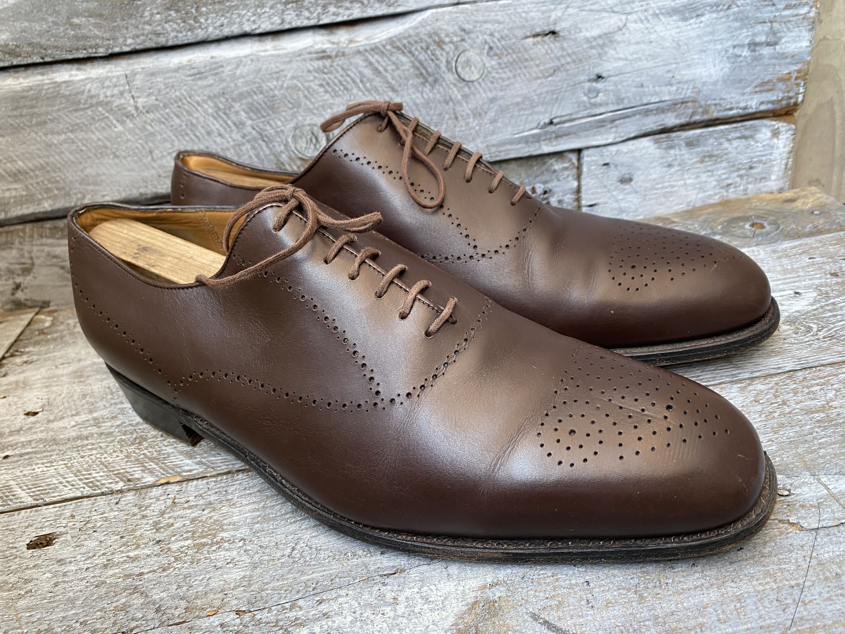 J.M. Weston Jm weston brown oxford brown leather shoes Uk8E Size US 9 / EU 42 - 13 Thumbnail