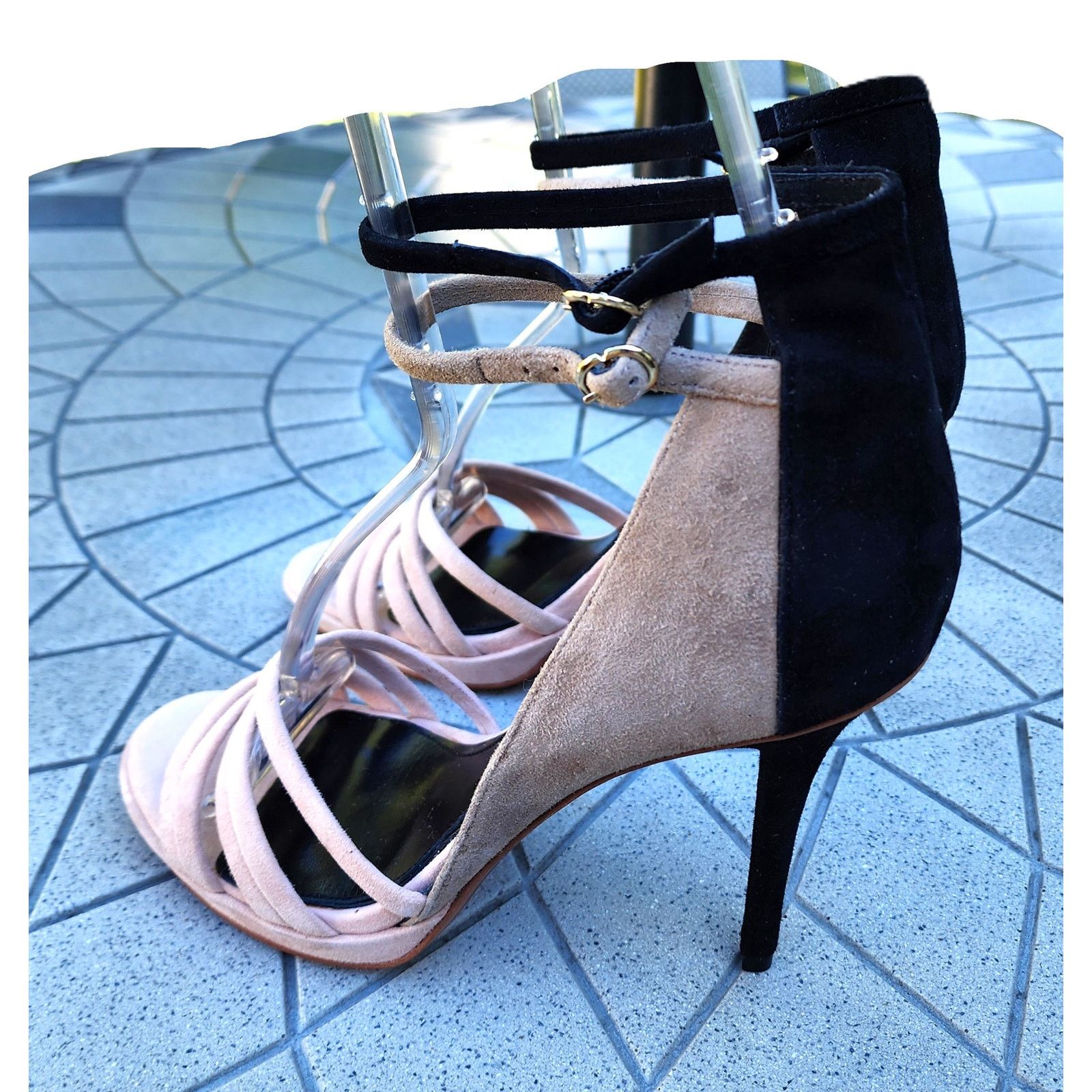 Derek Lam 10 Crosby 10 Crosby Derek Lam Jules Colorblock Suede Heels 9.5 Size US 9.5 / IT 39.5 - 9 Thumbnail