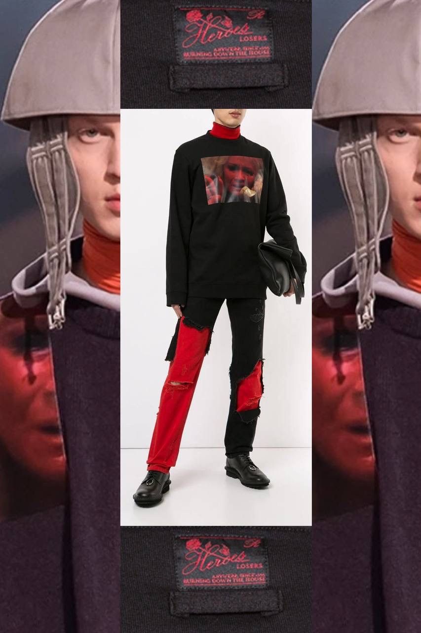 Raf Simons Raf Simons Black Mother On Phone Sweatshirt Size US L / EU 52-54 / 3 - 9 Thumbnail