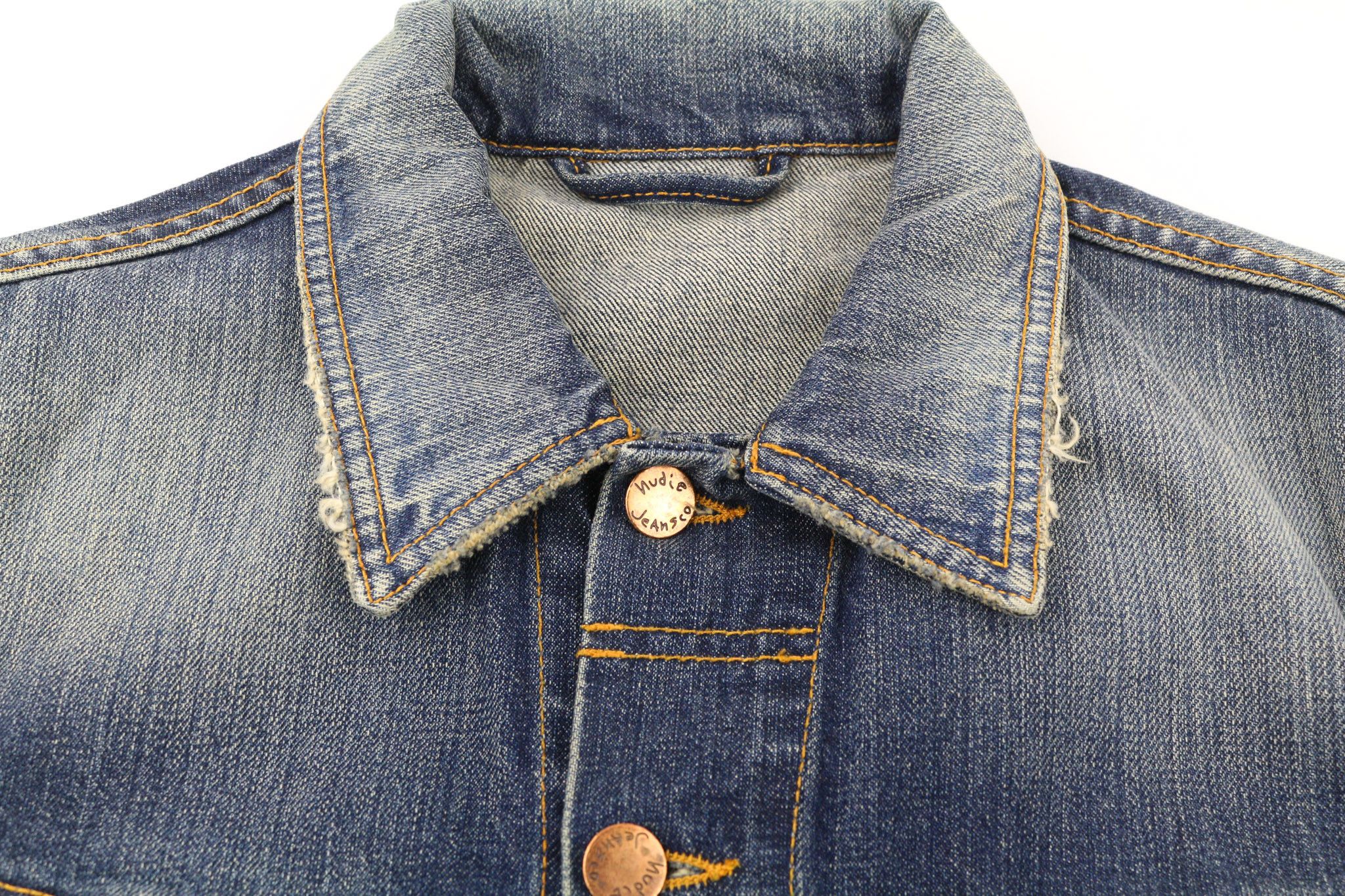 Nudie Jeans TERRY ORG. CONTRAST S Organic Cotton Denim Jacket 80379 Size US S / EU 44-46 / 1 - 8 Thumbnail