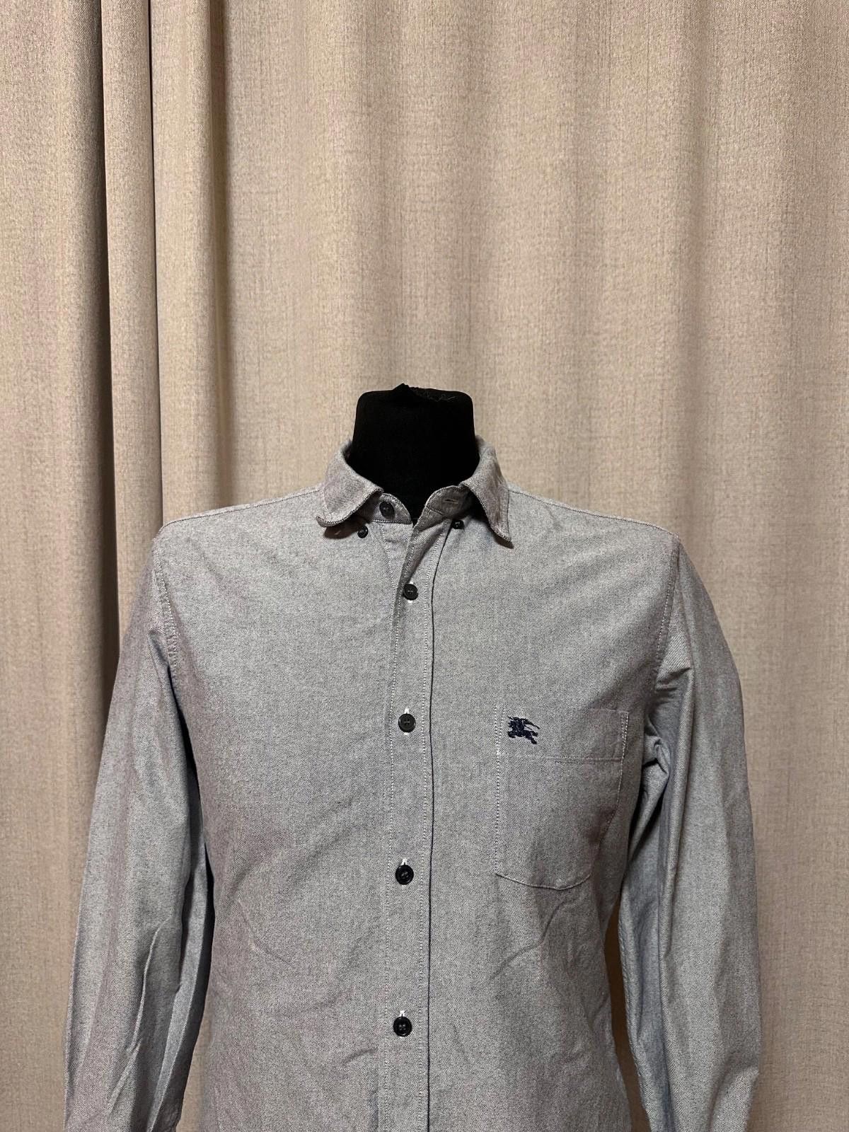 Burberry Burberry Brit Button Up Shirt Gray Sz M Size US M / EU 48-50 / 2 - 2 Thumbnail
